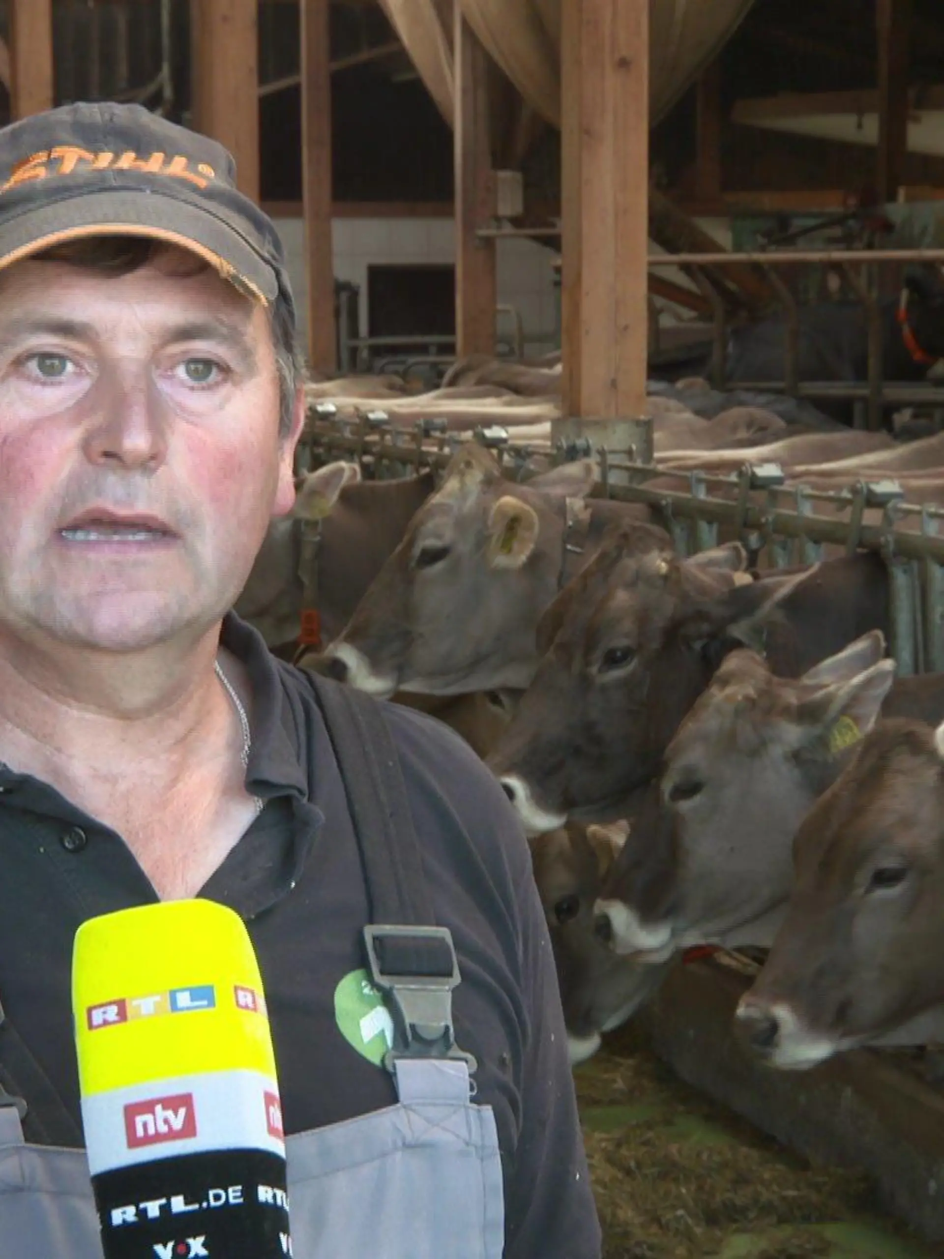 Landwirt Martin Klein im RTL-Interview.