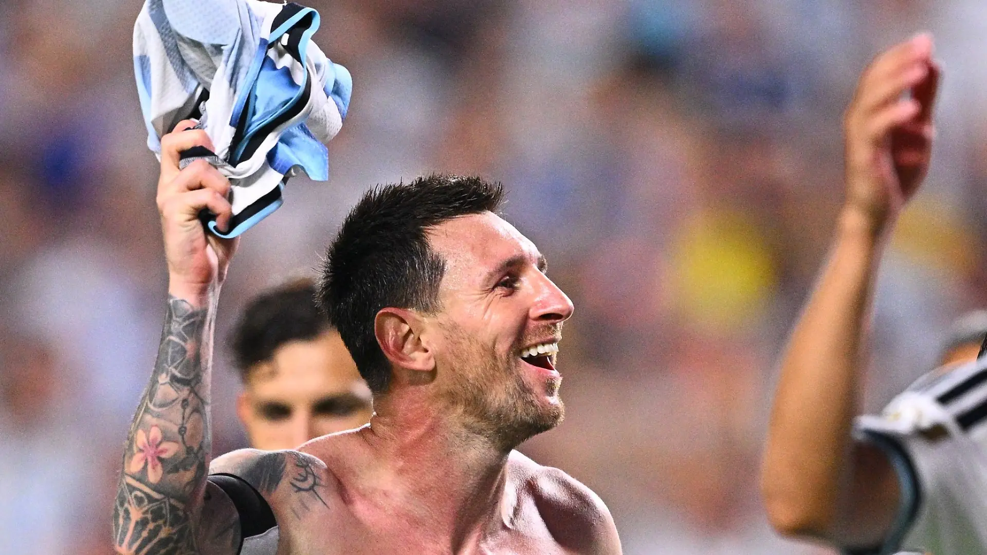 Auch ohne eigenes Tor überglücklich: Lionel Messi.