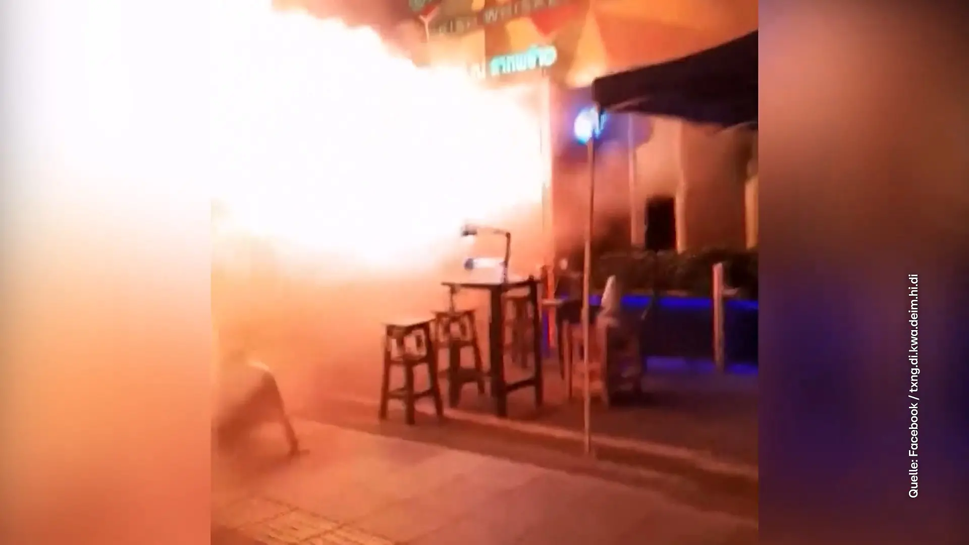 Tödlich Feuerfalle in Bangkok! Flammen versperren Gästen den Fluchtweg Flammen, Panik, kein Entkommen