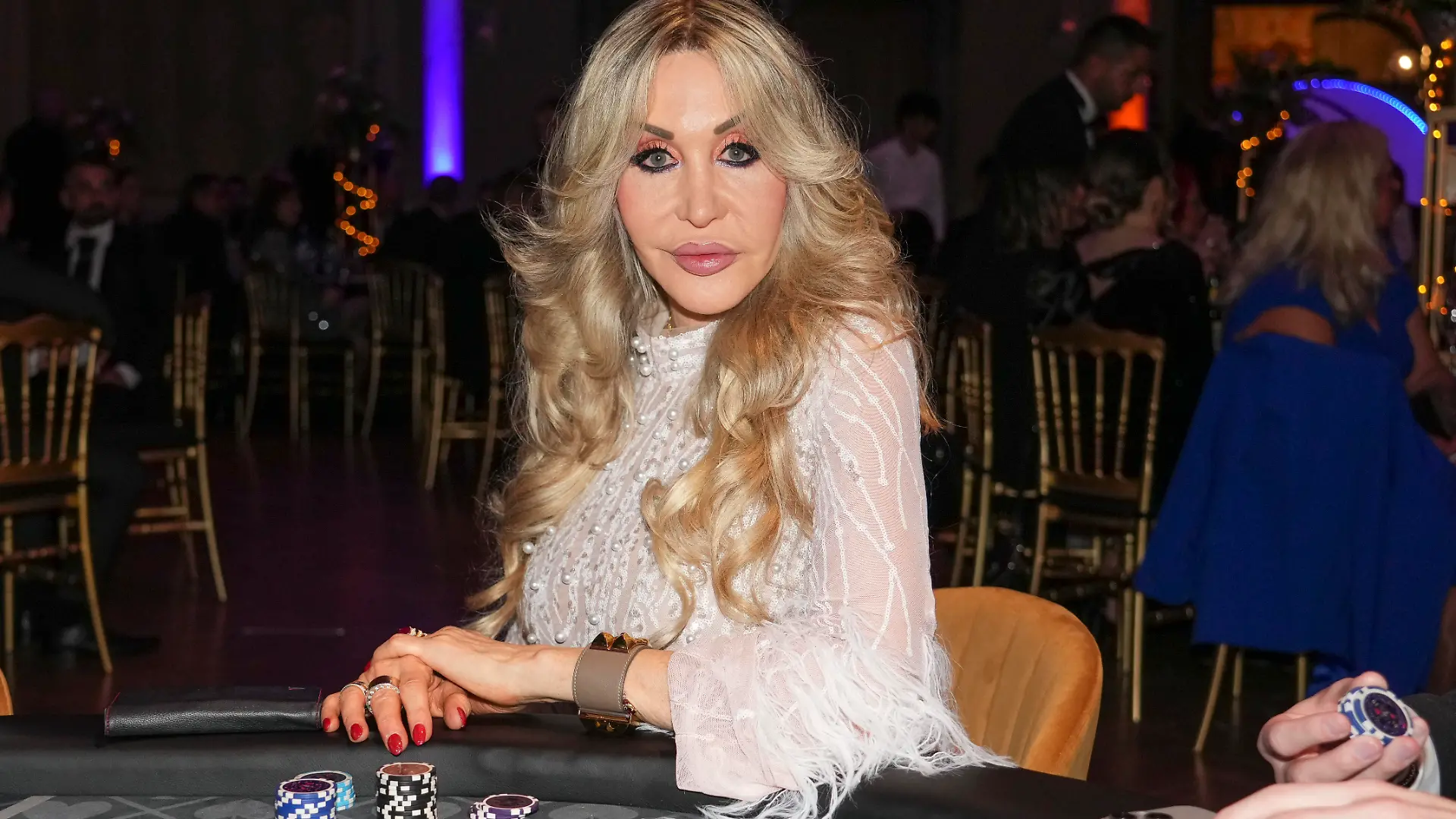 Dolly Buster am Pokertisch bei der Promi Charity Poker Night 2025 in Wuppertal, 31.05.2025