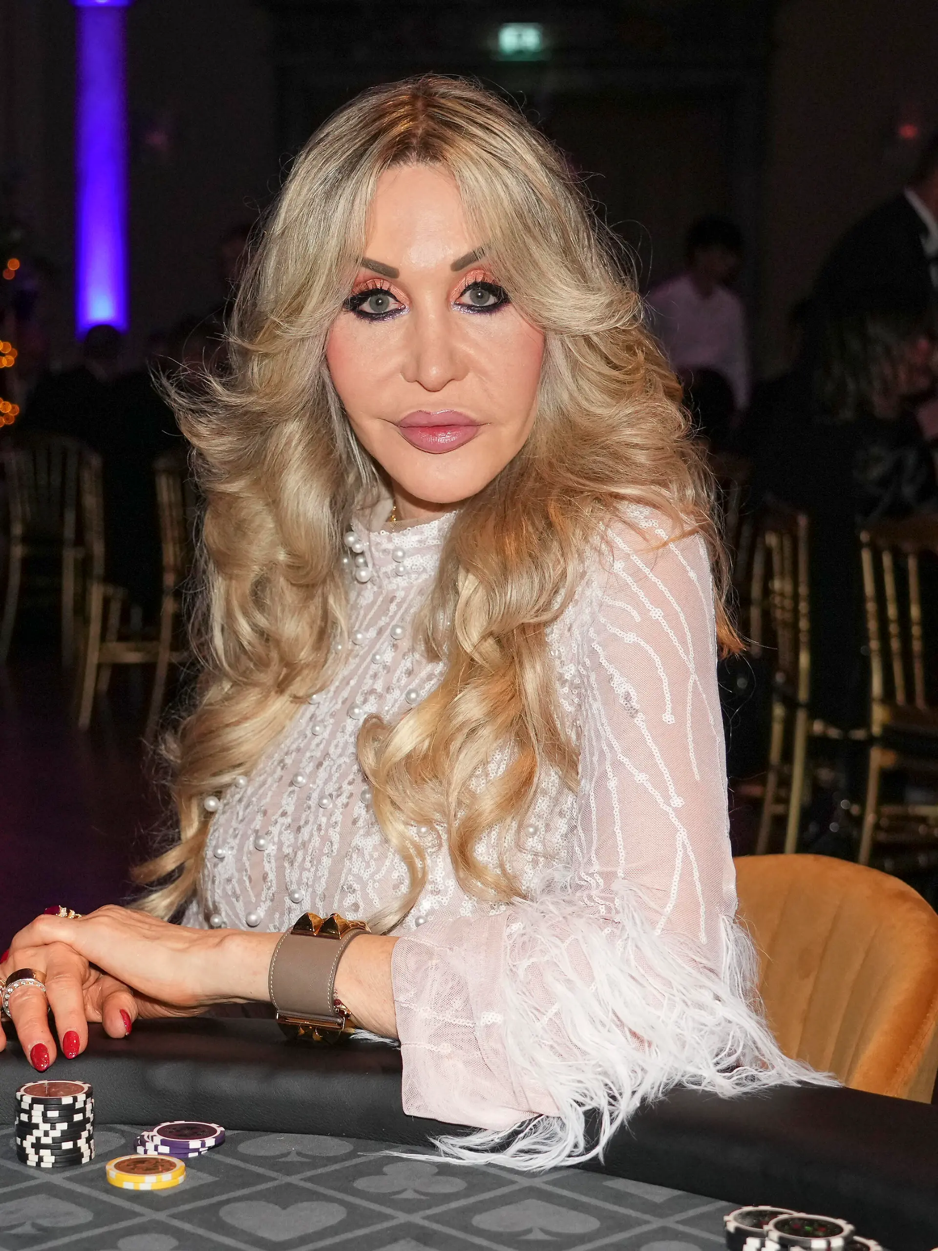 Dolly Buster am Pokertisch bei der Promi Charity Poker Night 2025 in Wuppertal, 31.05.2025
