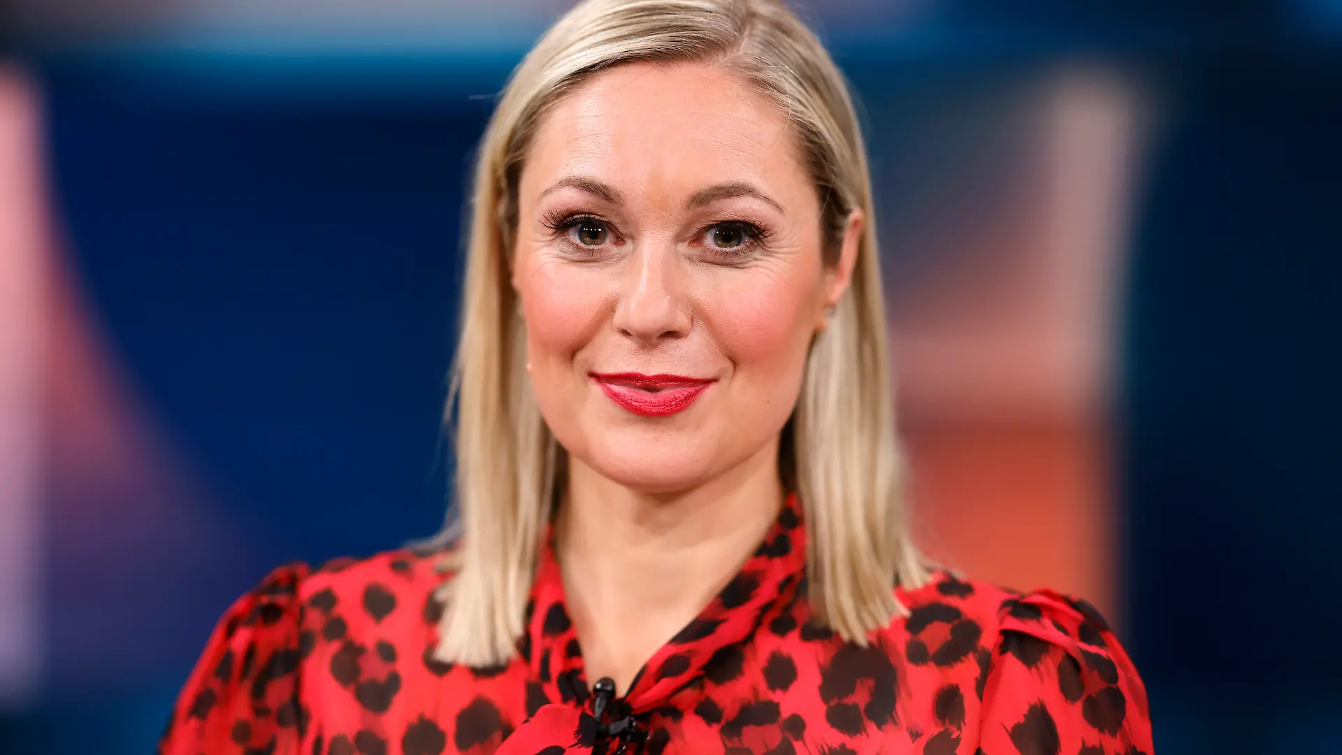 Moderatorin Ruth Moschner in der ARD-Talkshow 'hart aber fair' in den WDR-Studios Köln. Köln, 07.10.2024