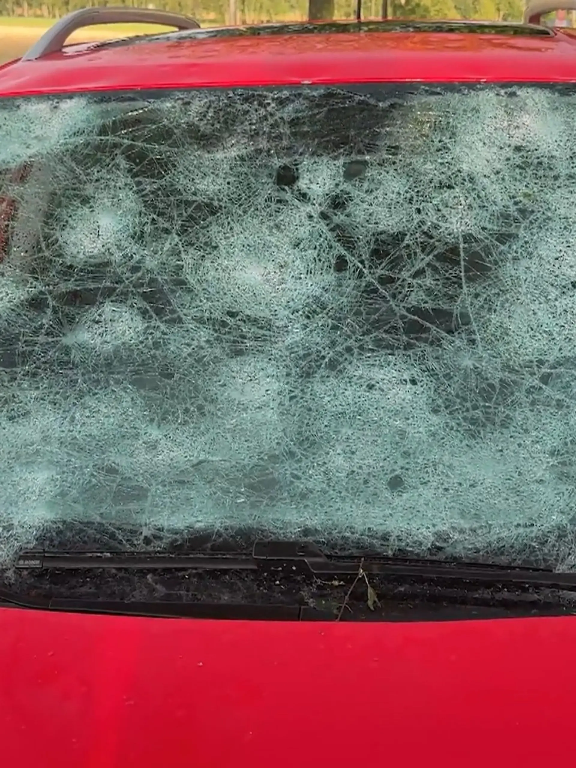 Bild zu: "Heftiges Unwetter! Tennisballgroßer Hagel zerstört Häuser und Fahrzeuge"
