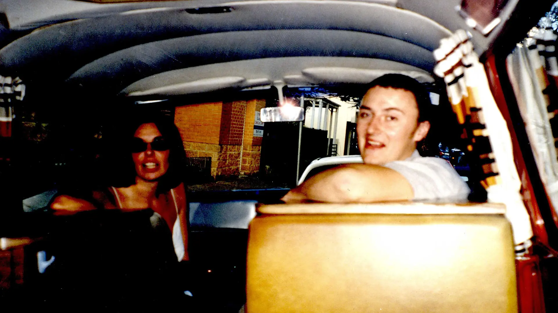 Peter Falconio und Joanne Lees in ihrem VW-Bus