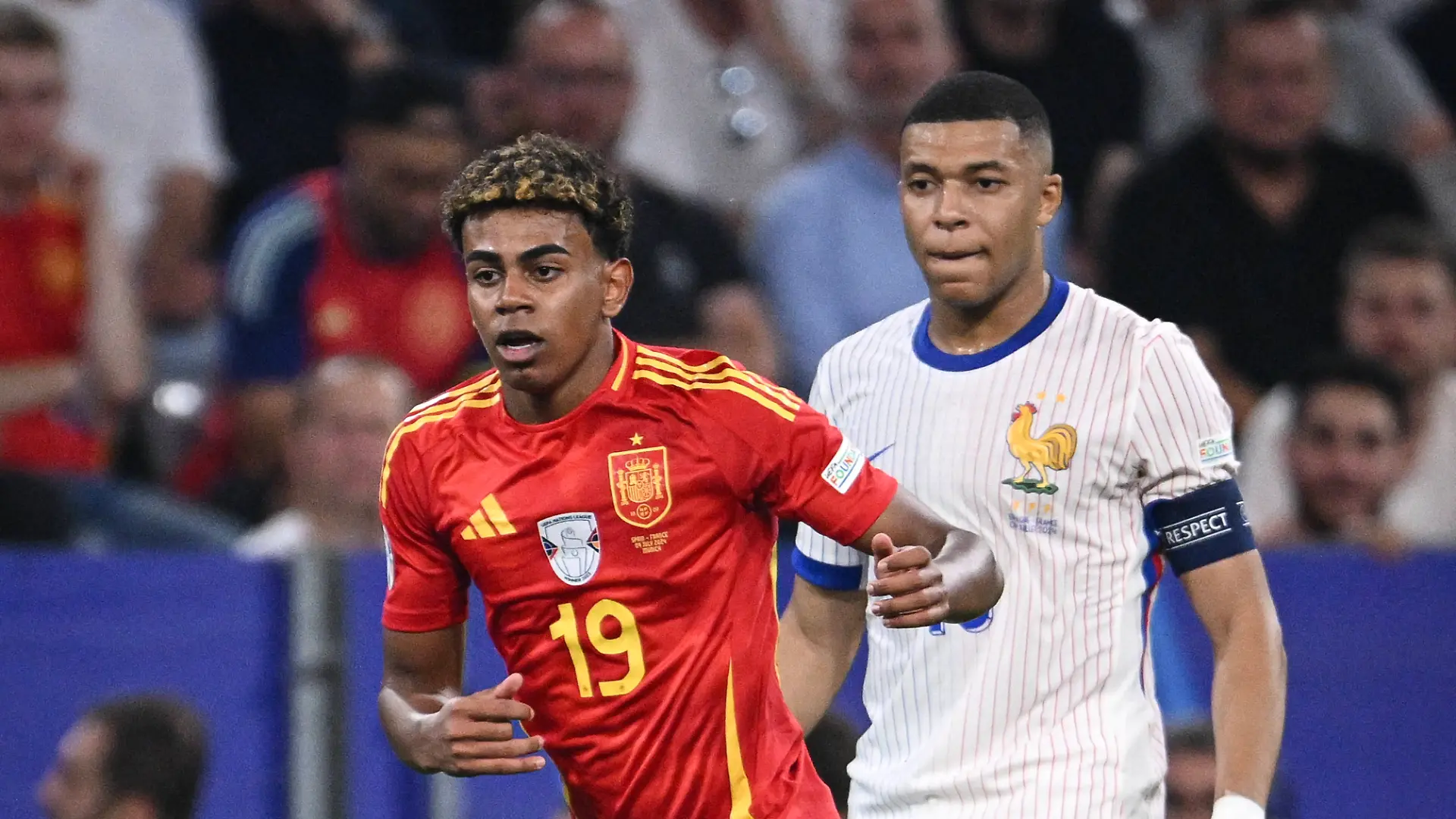 Lamine Yamal und Kylian Mbappé