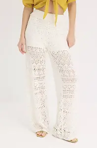 Schlupfhose mit Lochstrickmuster
