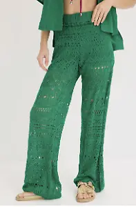 Schlupfhose mit Lochstrickmuster