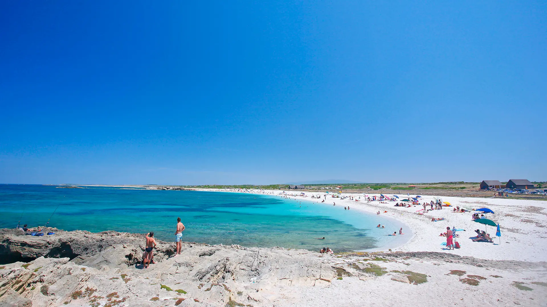 Der berühmte Strand Is Arutas auf Sardinien.