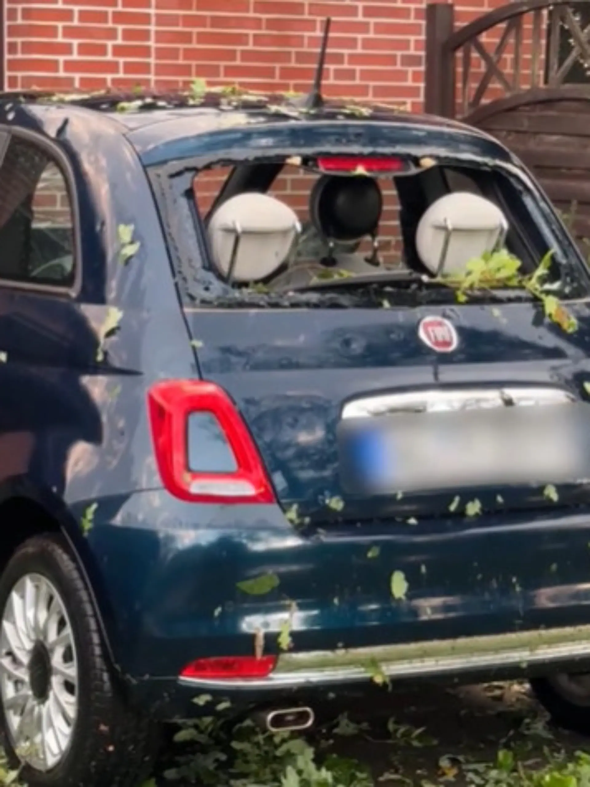 Bild zu: "Tennisballgroßer Hagel in Niedersachsen: Autos und Dächer zerstört"