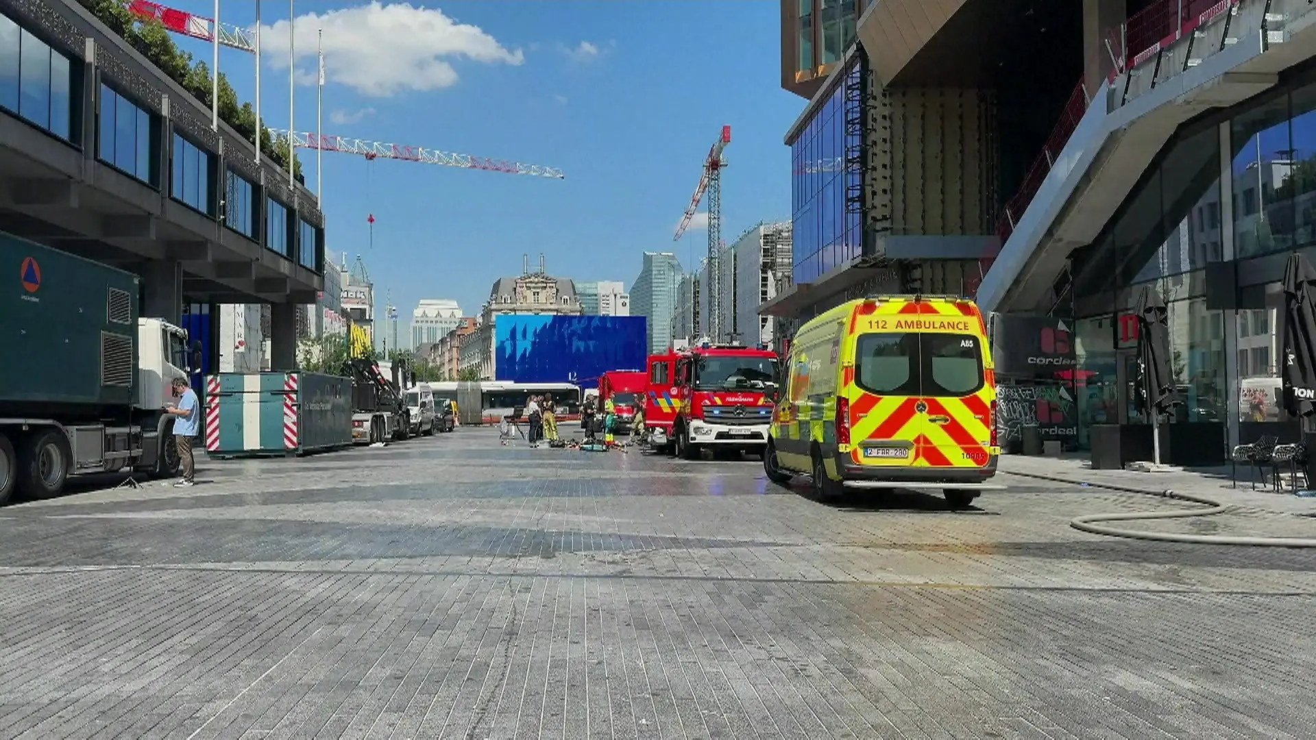 Sechs Menschen sterben bei Brand in Brüssel Plötzlich Feuer auf Baustelle