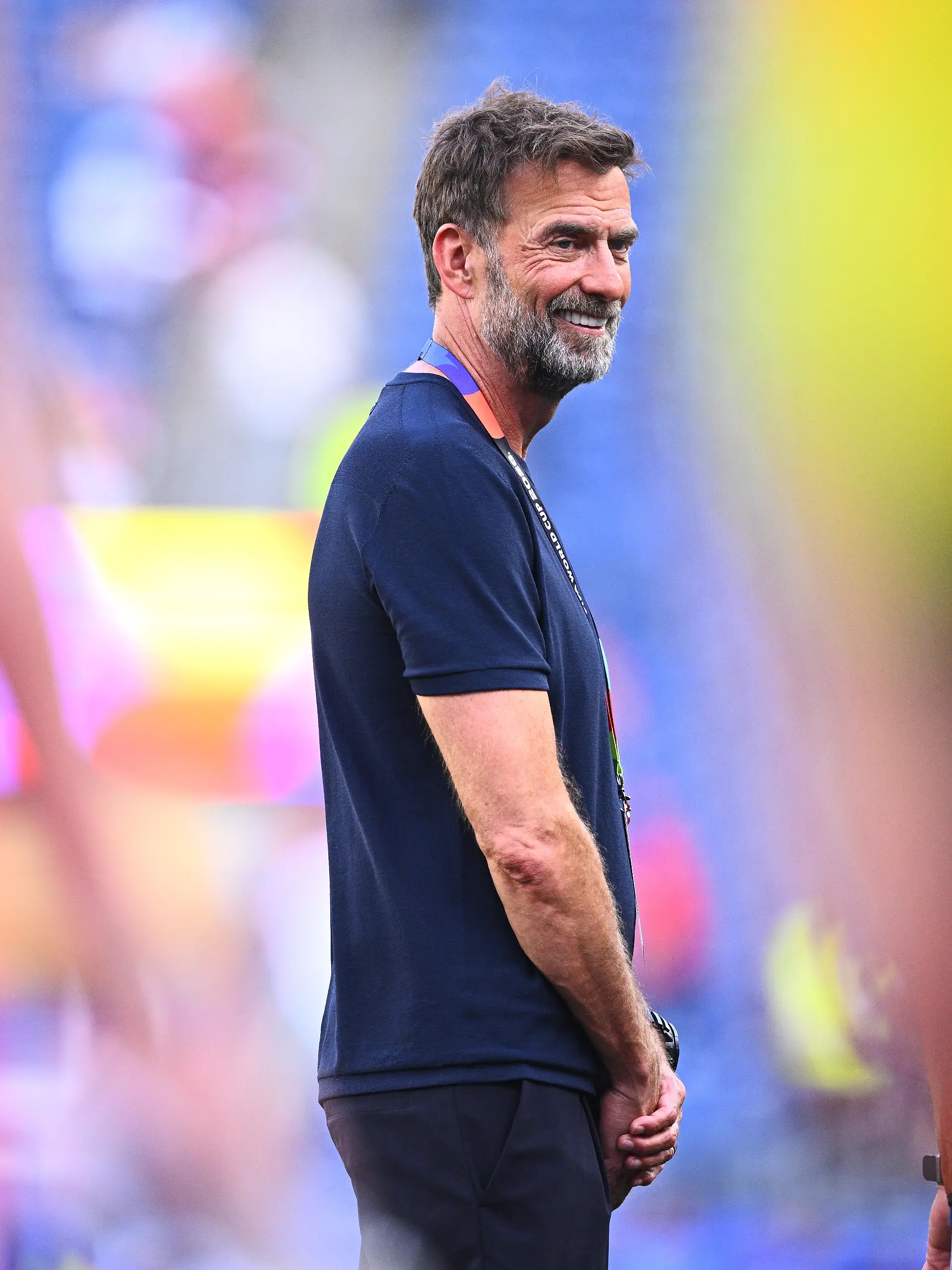 Fußball, Männer, WM 2026, Frankreich - Marokko, Finalrunde, Viertelfinale, Boston -Stadion in Foxborough, Jürgen Klopp, TV-Experte für MagentaTV, nach dem Spiel. ACHTUNG: Gemäß den Auflagen der FIFA dürfen die Bilder ausschließlich zur redaktionellen Verwendung genutzt werden. Eine kommerzielle Nutzung ist ausgeschlossen. Zudem dürfen keine videoähnlichen Sequenzen erstellt werden, und es dürfen keine Veränderungen weder im Vordergrund noch im Hintergrund am Bild vorgenommen werden. +++ dpa-Bildfunk +++