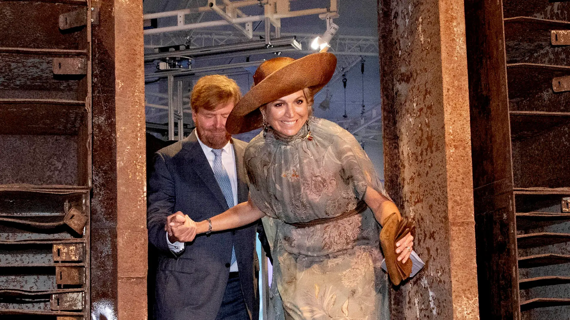 07-07-2021 Global Queen Maxima and King Willem-Alexander visited the exhibition Berlin Global at the Humboldt Forum on the last day of the German statevisit. PUBLICATIONxINxGERxSUIxAUTxONLY Copyright: xPPEx