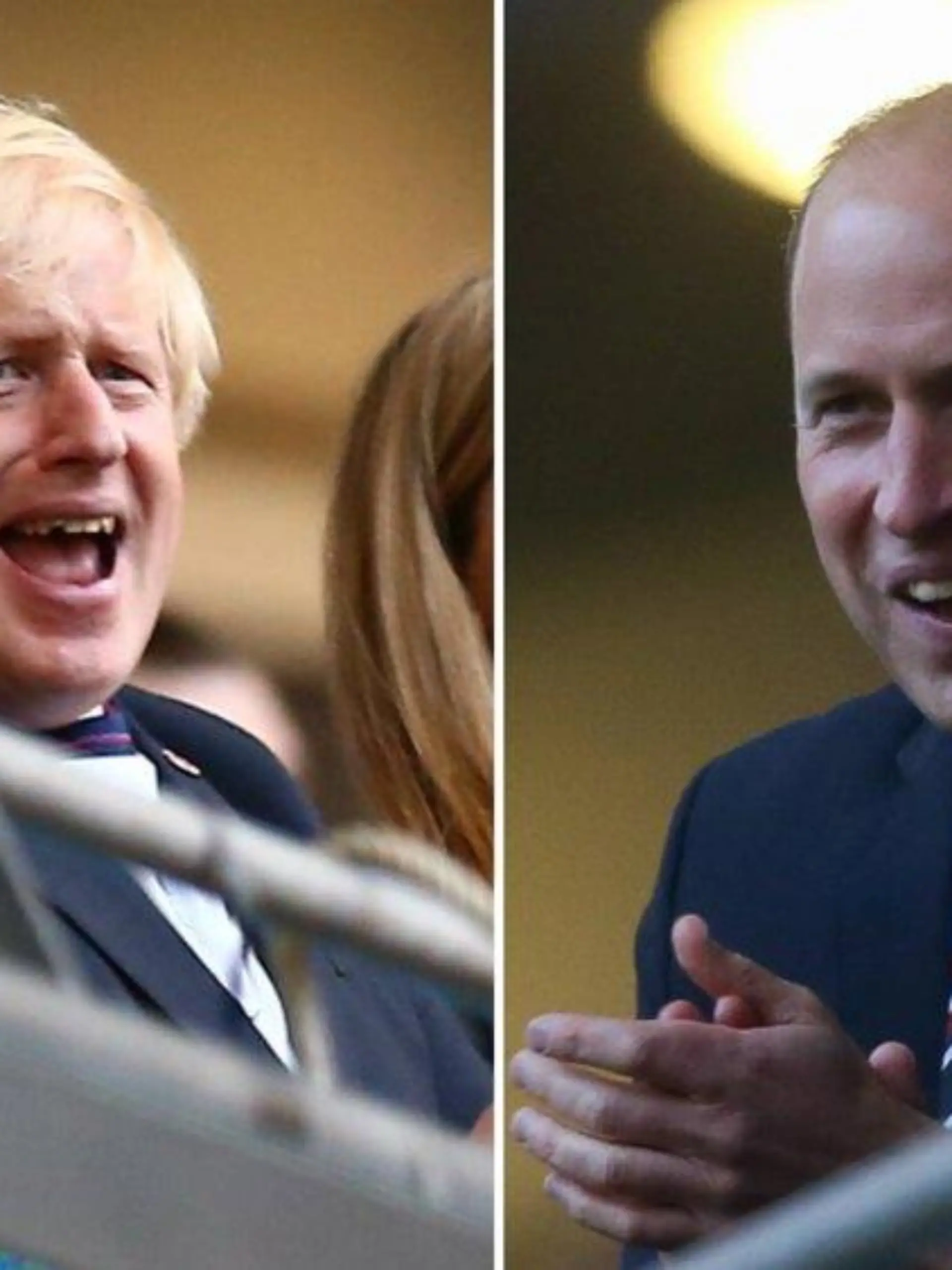 EM: Prinz William und Boris Johnson jubeln für England