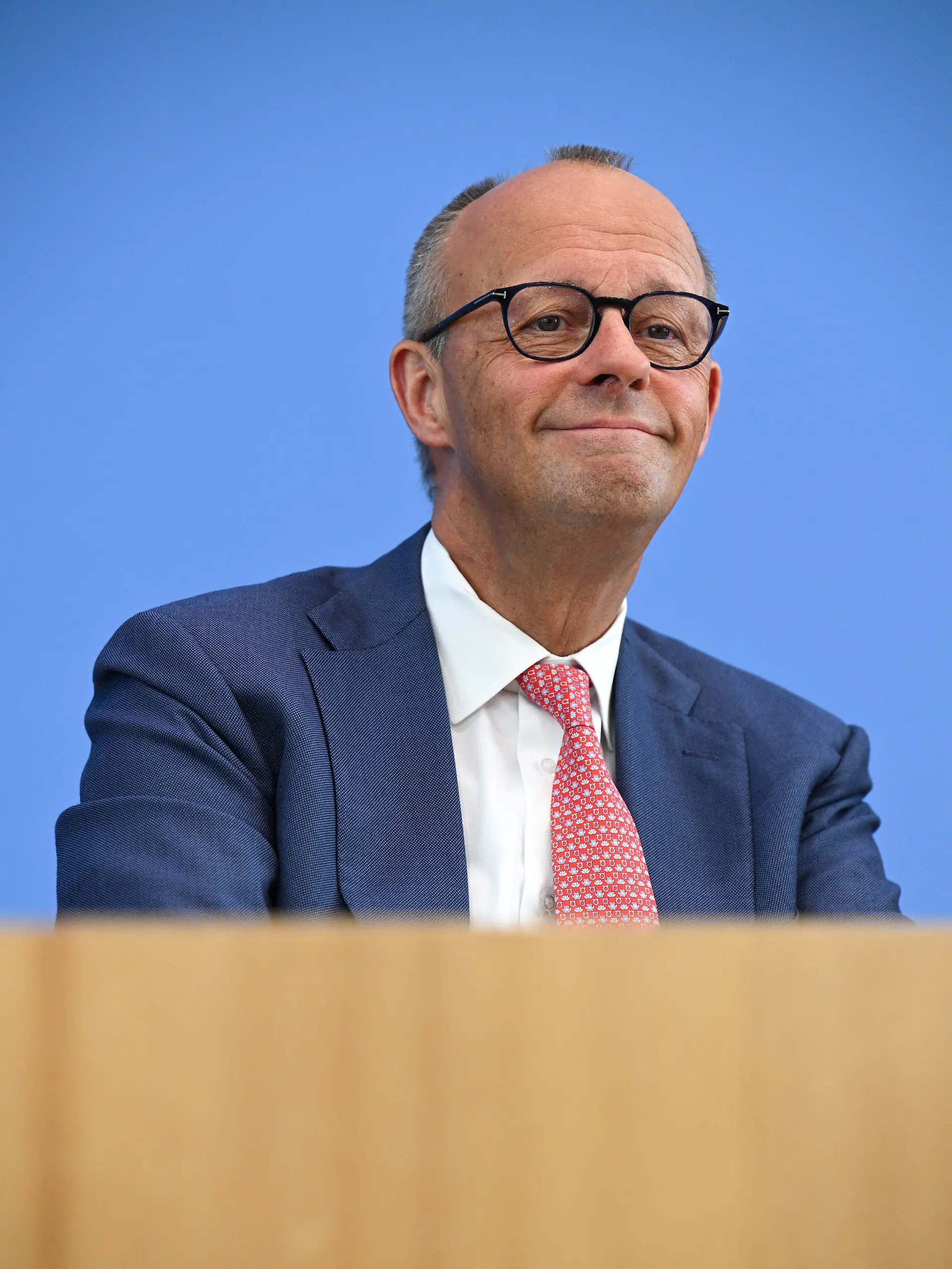 German Chancellor Friedrich Merz holds a press conference in Berlin