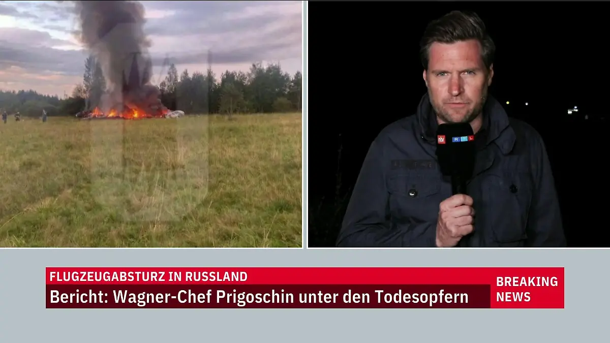 Wagner-Chef Jewgeni Prigoschin soll tot sein Flugzeugabsturz in Russland