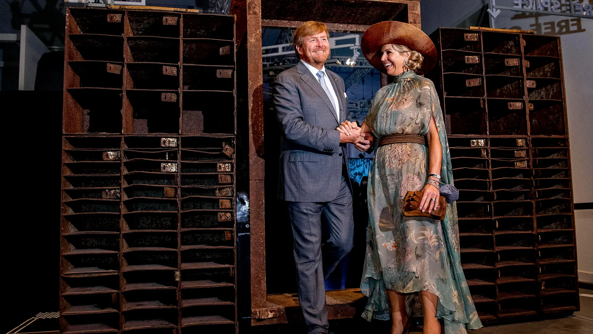 07-07-2021 Global Queen Maxima and King Willem-Alexander visited the exhibition Berlin Global at the Humboldt Forum on the last day of the German statevisit. PUBLICATIONxINxGERxSUIxAUTxONLY Copyright: xPPEx