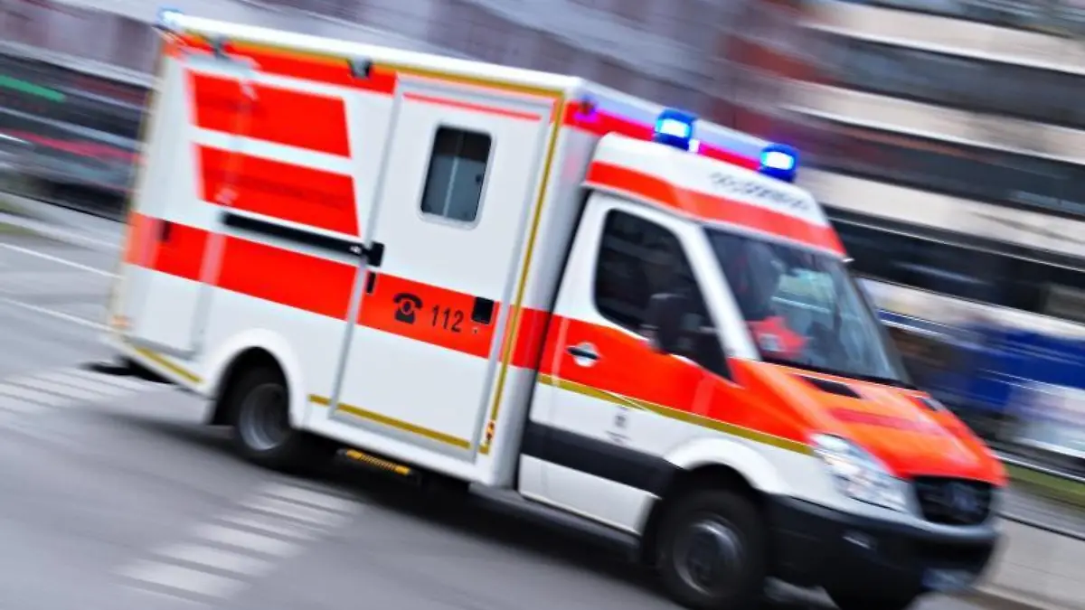 Ein Krankenwagen im Einsatz