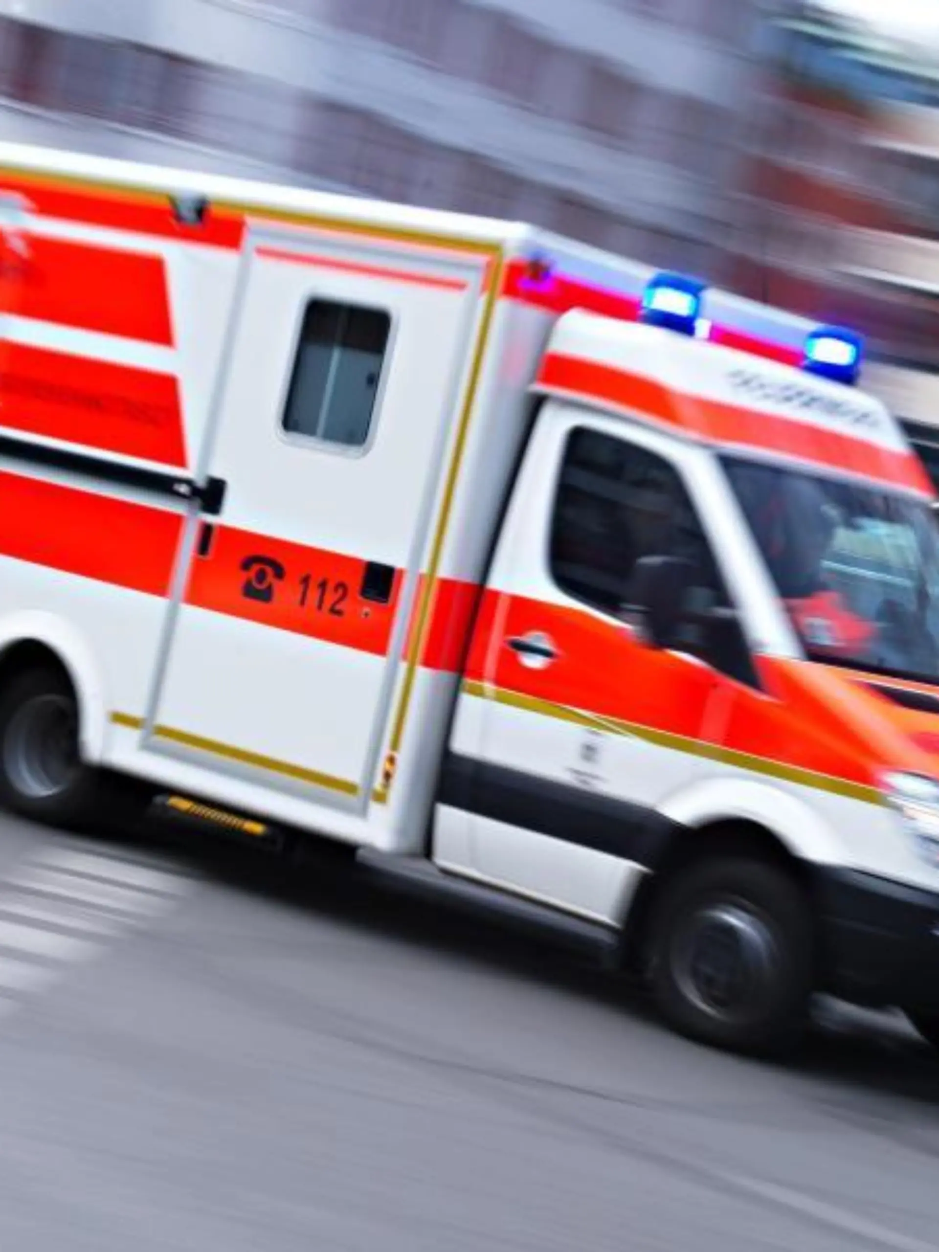 Ein Krankenwagen im Einsatz