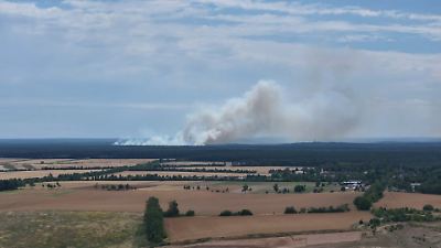 Bild von Waldbrand in Müritz-Nationalpark – Munition erschwert Löscharbeiten zusätzlich