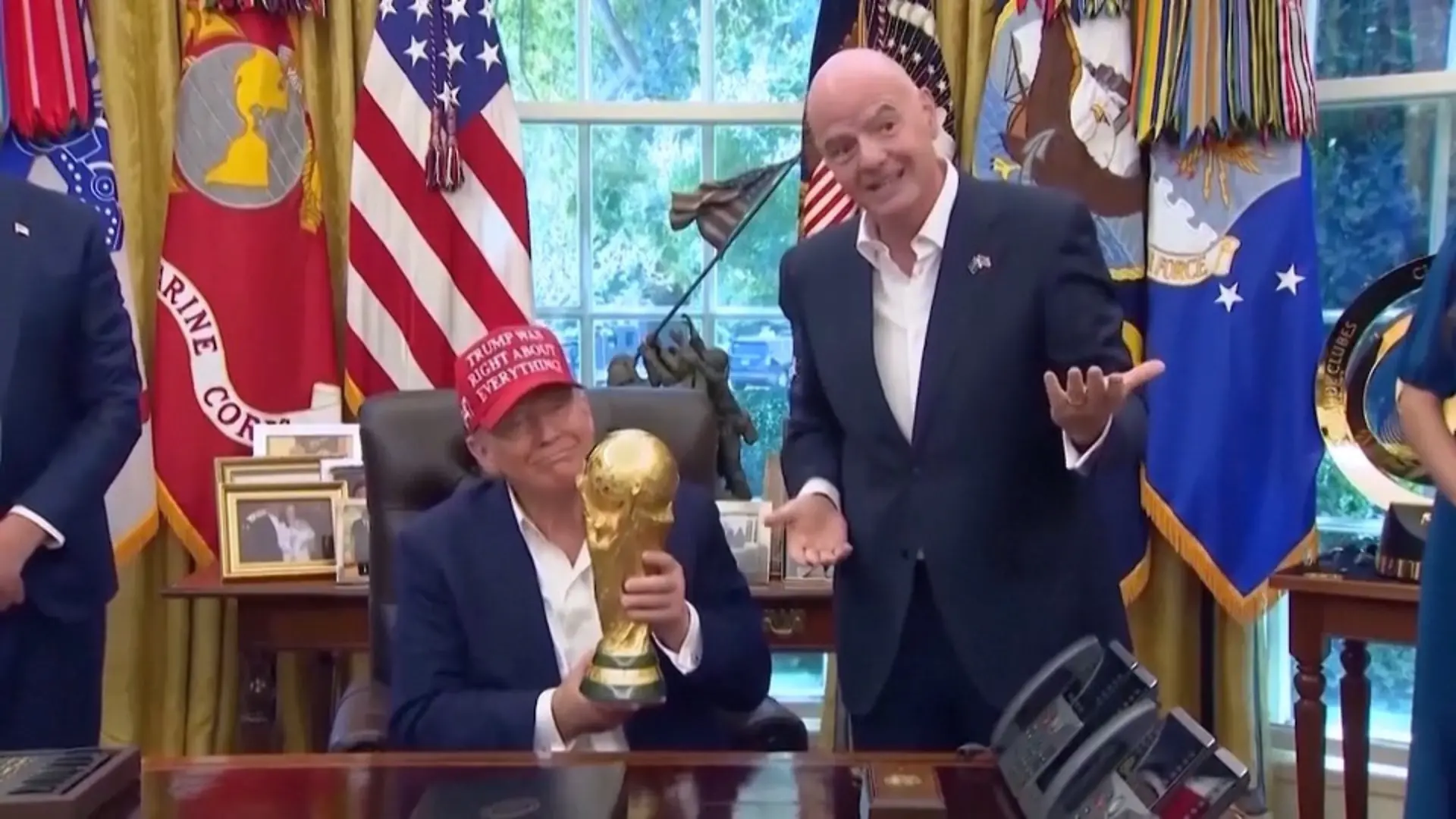Donald Trump parteiisch? IHM drückt der US-Präsident beim WM-Finale die Daumen Auch FIFA-Präsident hat Liebling