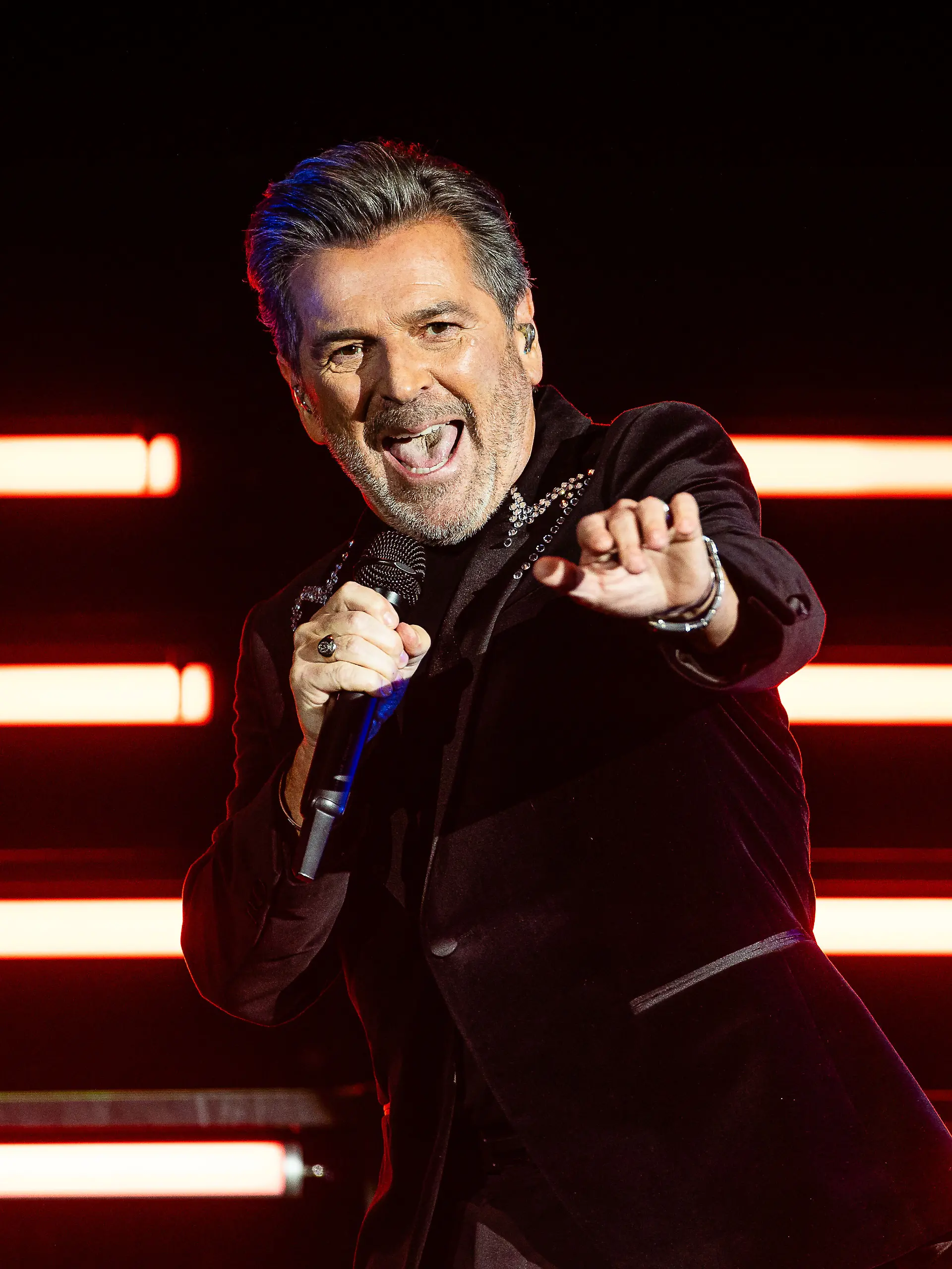 Der Sänger Thomas Anders auf seiner „Thomas Anders sings Modern Talking” Tour in der Uber Eats Music Hall in Berlin. Das Konzert ist der Tourauftakt.