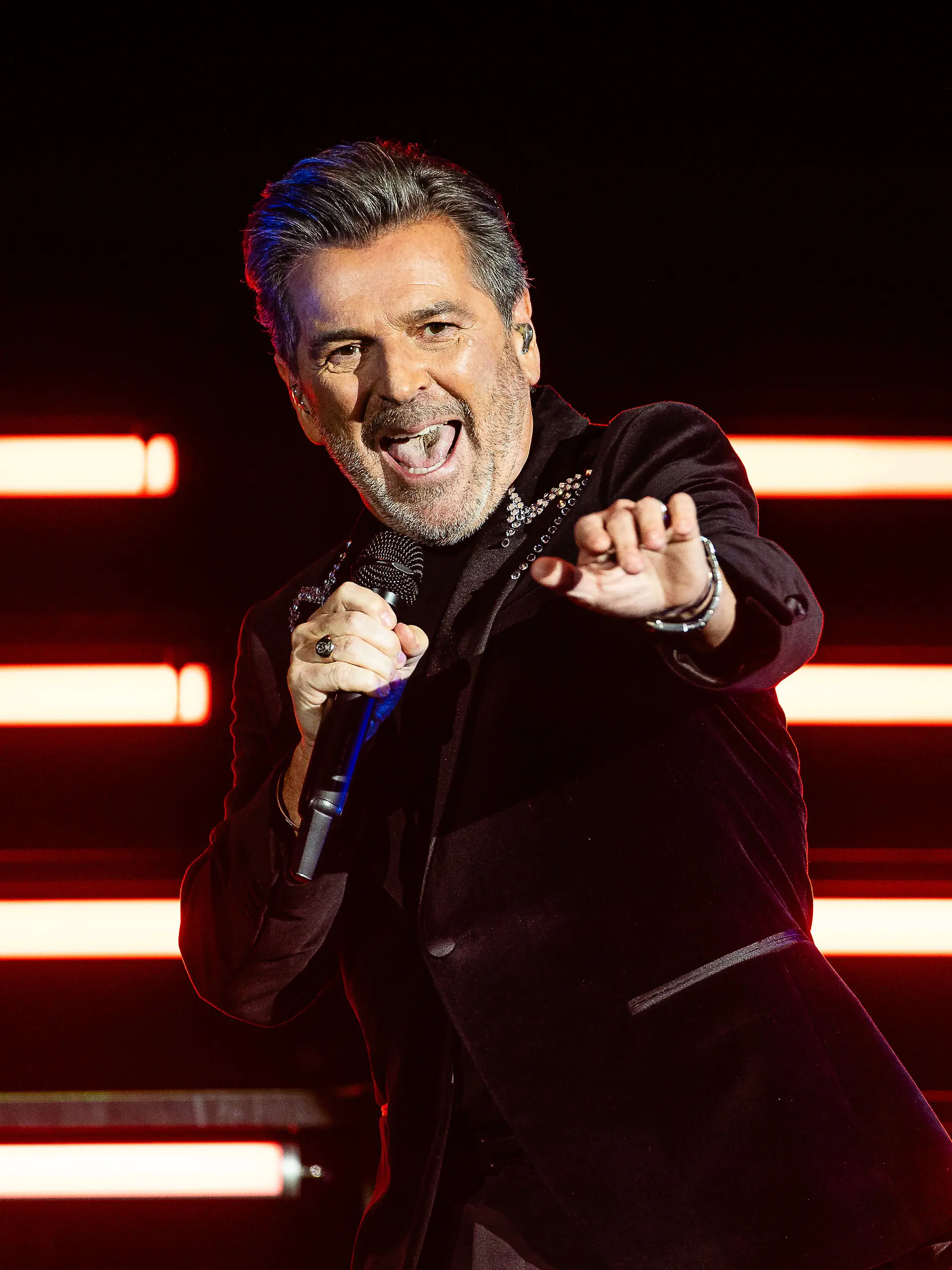 Der Sänger Thomas Anders auf seiner „Thomas Anders sings Modern Talking” Tour in der Uber Eats Music Hall in Berlin. Das Konzert ist der Tourauftakt.