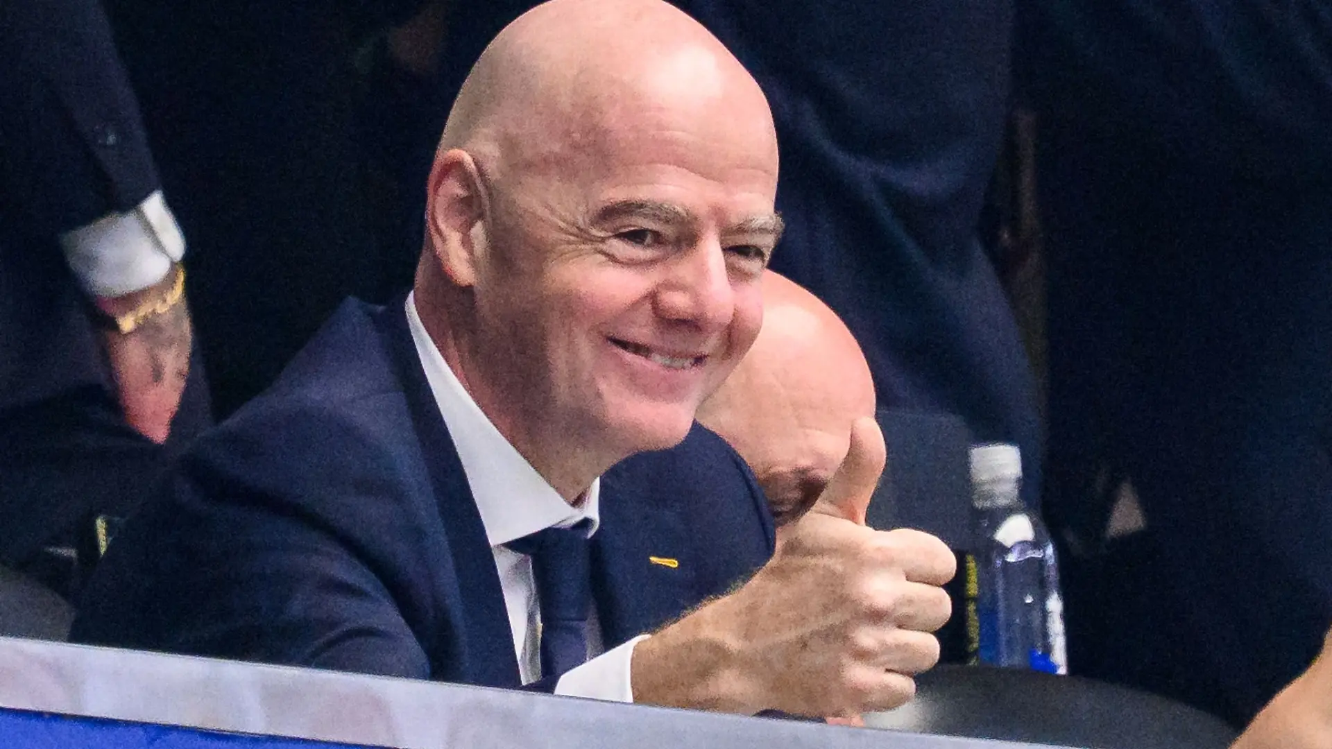 Gianni Infantino hat gute Laune bei der WM.