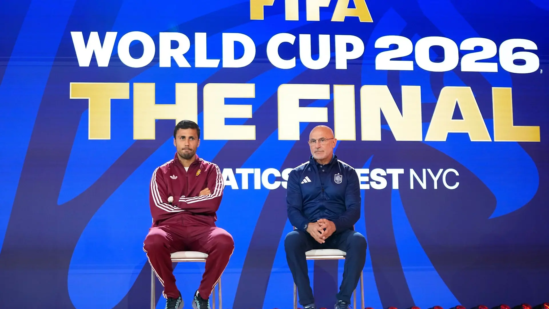 Rodri (links) und Luis de la Fuente gehen selbstbewusst ins WM-Finale gegen Argentinien.