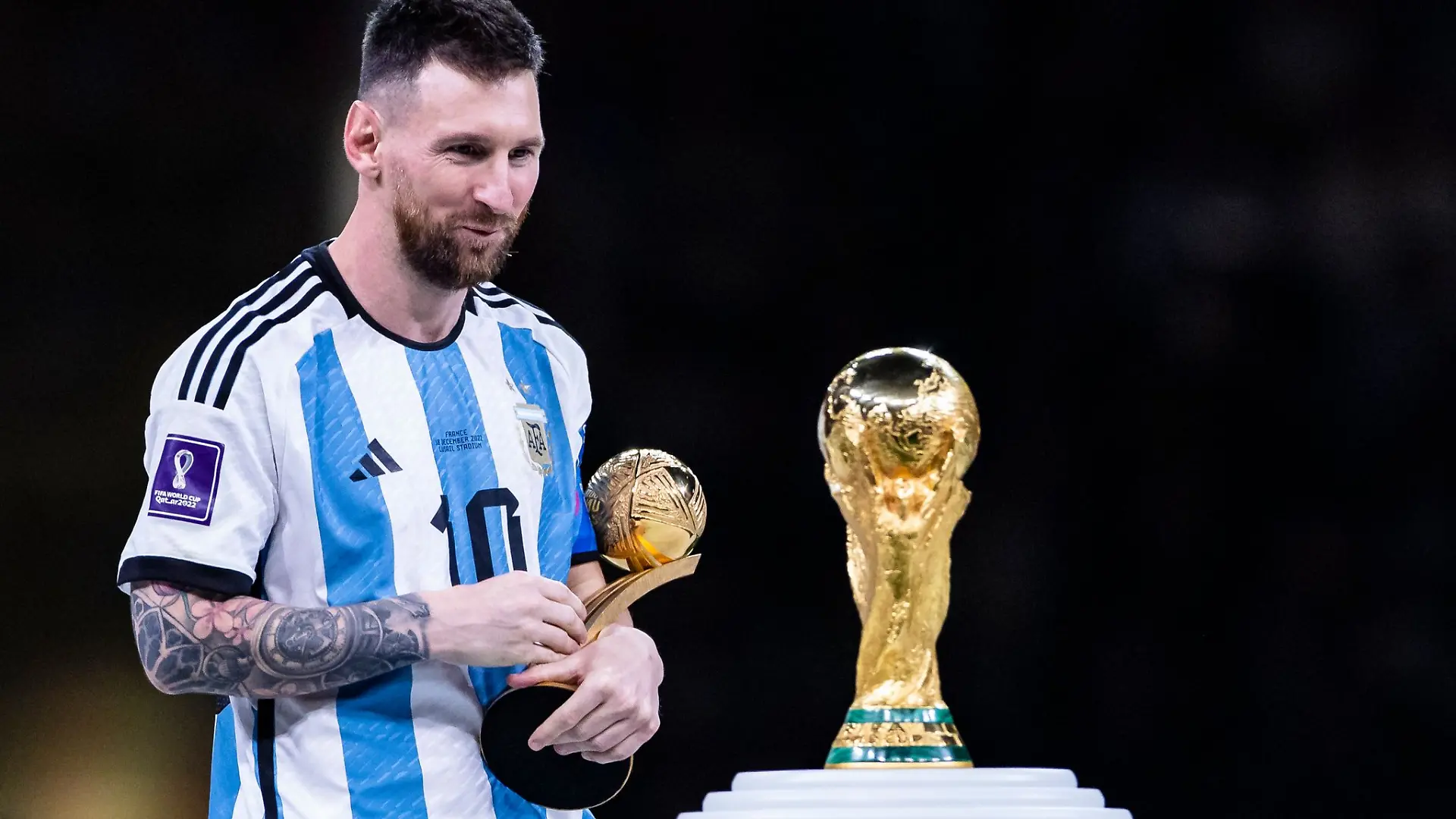 Holt er sich wie 2022 in Katar wieder den Pokal? Lionel Messi. (Archivbild)