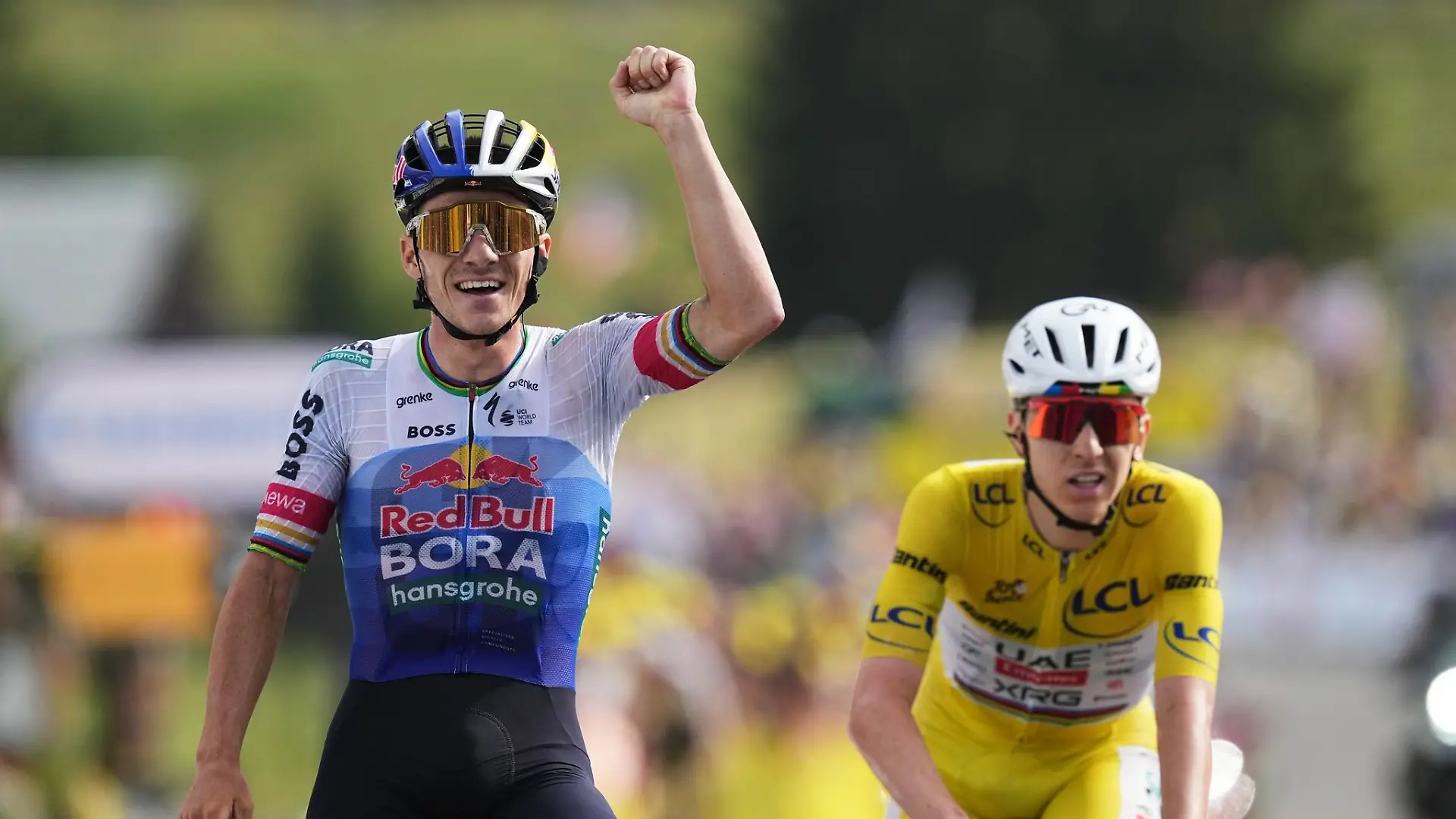 Remco Evenepoel und Tadej Pogacar beschweren sich über die nächtlichen Dopingkontrollen..
