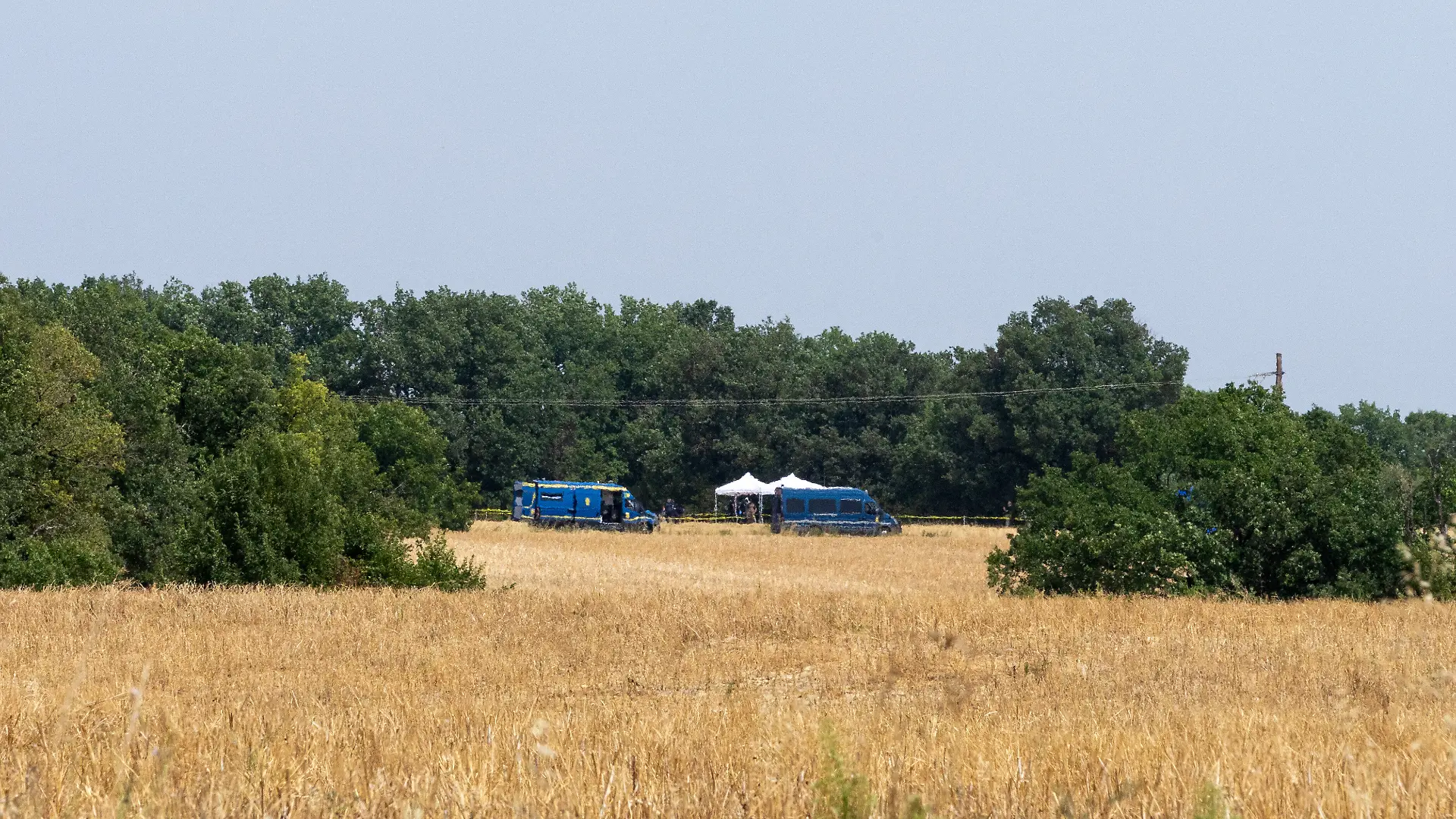 Location of the search for Delphine Jubillar's body in Villeneuve-sur-Vere, in southwestern France, on July 16, 2026. A search is underway to locate the body of Delphine Aussaguel, a 33-year-old nurse who went missing in France in December 2020. Bones were found at the location indicated to investigators by Cédric Jubillar, Delphine Aussaguelâs husband, after he was questioned by the court on July 15, 2026, and admitted his responsibility for his wifeâs death. Photo by Arnaud Bertrand/ABACAPRESS.COM