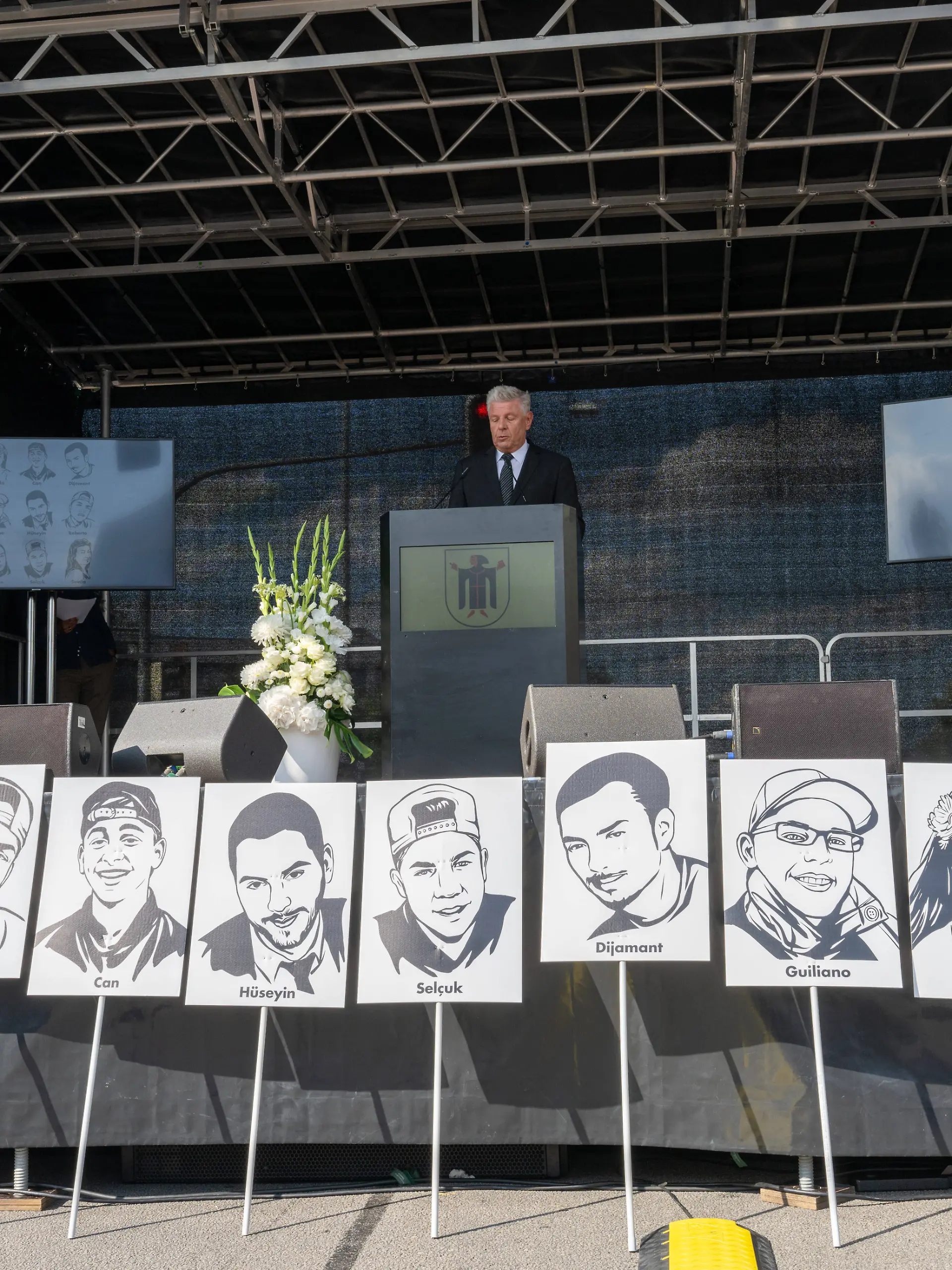 Die neun Todesopfer des Attentats