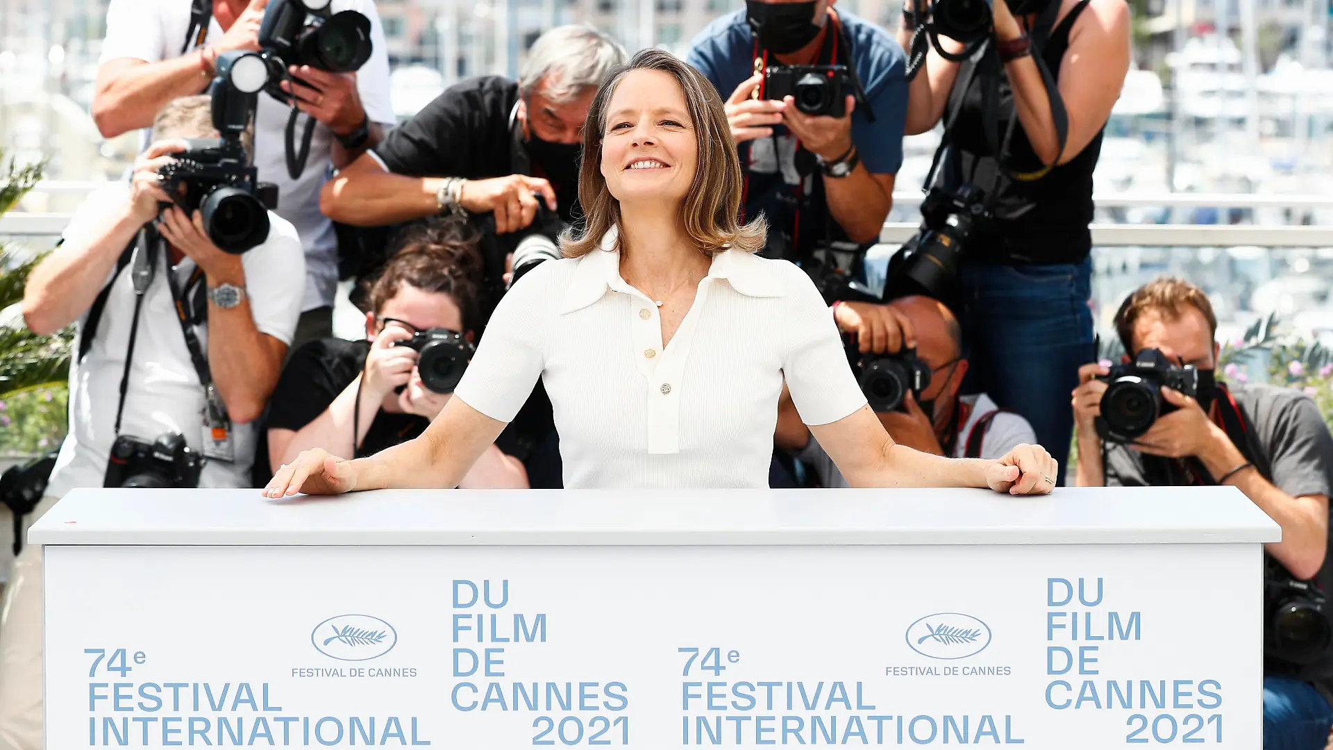 The 74th Cannes Film Festival – Photocall Jodie Foster - Cannes, France, July 6, 20121. The 74th Cannes Film Festival – Honorary Palme d'Or Award - Photocall - Cannes, France, July 6, 2021. Jodie Foster poses. REUTERS/Johanna Geron