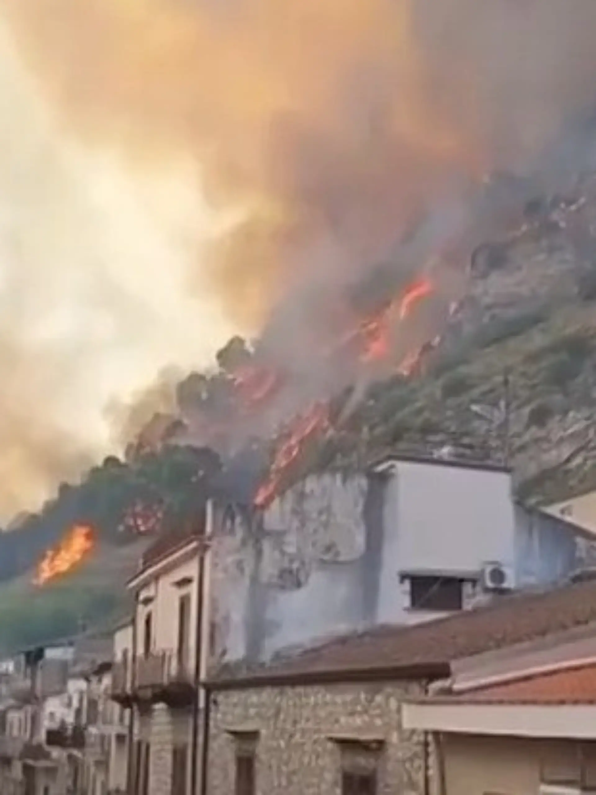 Bild zu: "Waldbrände auf Sizilien! Flammen erreichen Dörfer – Anwohner müssen fliehen"