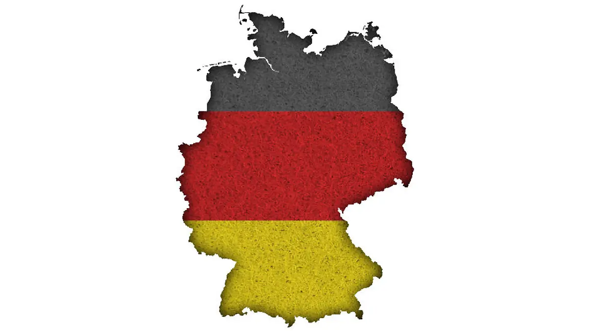 Umriss von Deutschland in Schwarz-Rot-Gold: Wie gut kennen Sie das Land?
