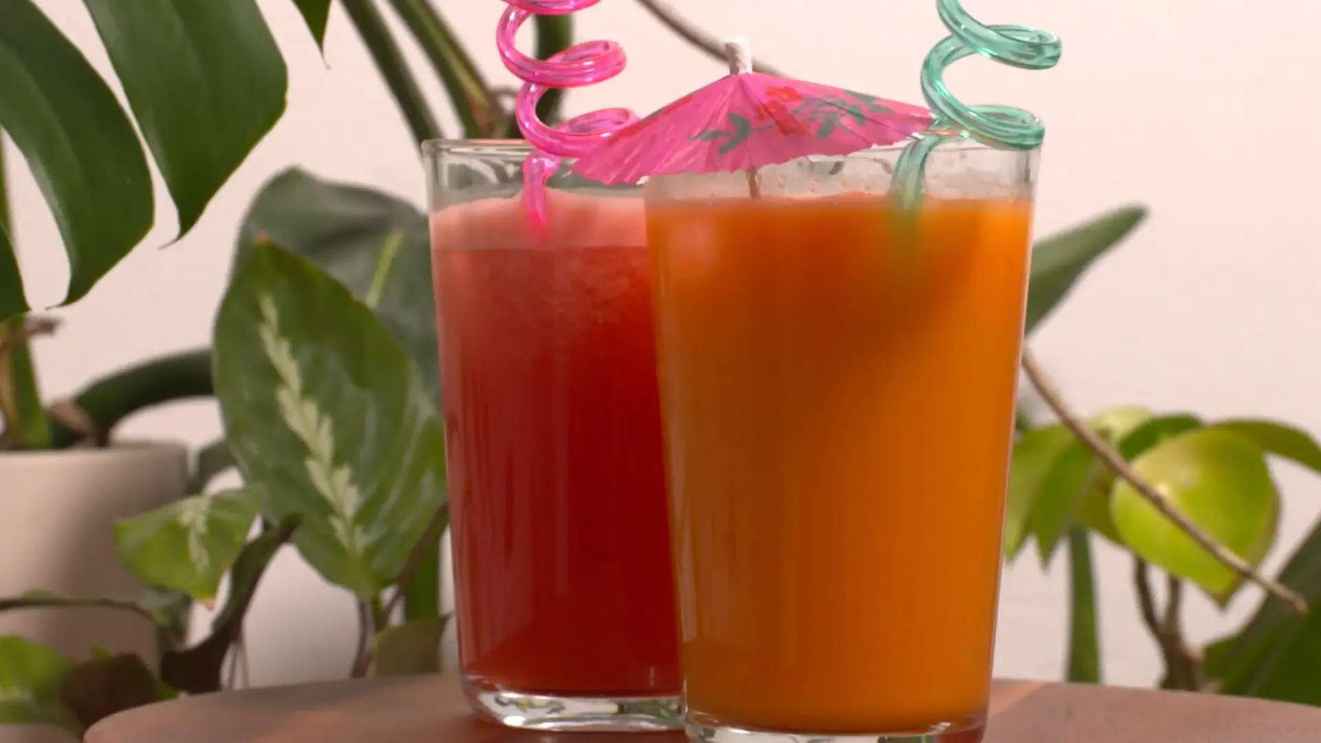 RTL hat gleich zwei Mocktails mit Kokoswasser getestet: einen mit Wassermelone und einen mit Karottensaft.