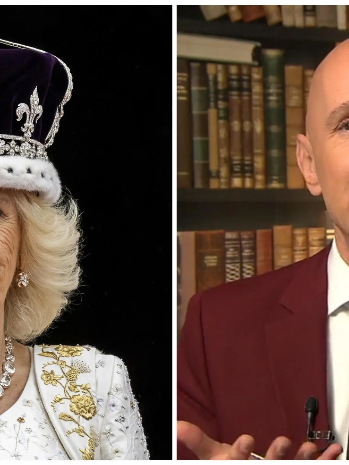 Königin Camilla und Michael Begasse