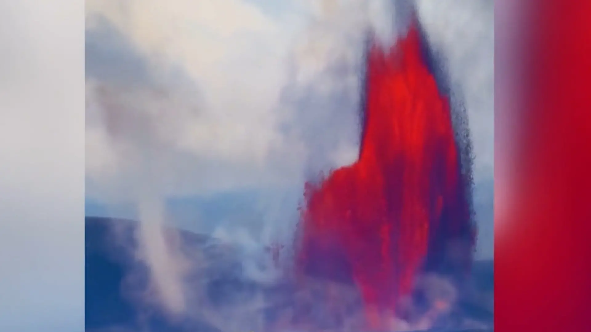 Vulkan trifft auf Tornado! Frau filmt spektakuläres Naturschauspiel Seltenes Phänomen auf Hawaii