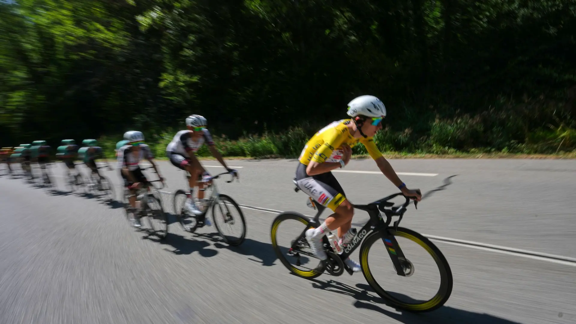 Der Slowene Tadej Pogacar auf der 18. Etappe.