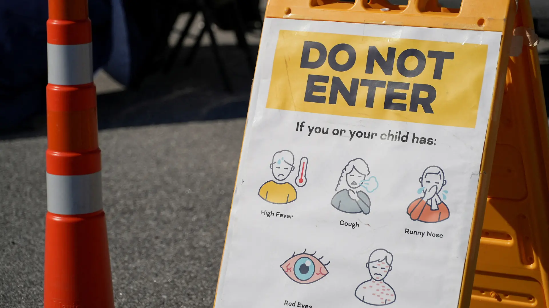 A signage stands outside a South Carolina Department of Public Health Mobile Health Unit in Spartanburg, South Carolina, U.S., February 6, 2026. REUTERS/Jayla Whitfield-Anderson