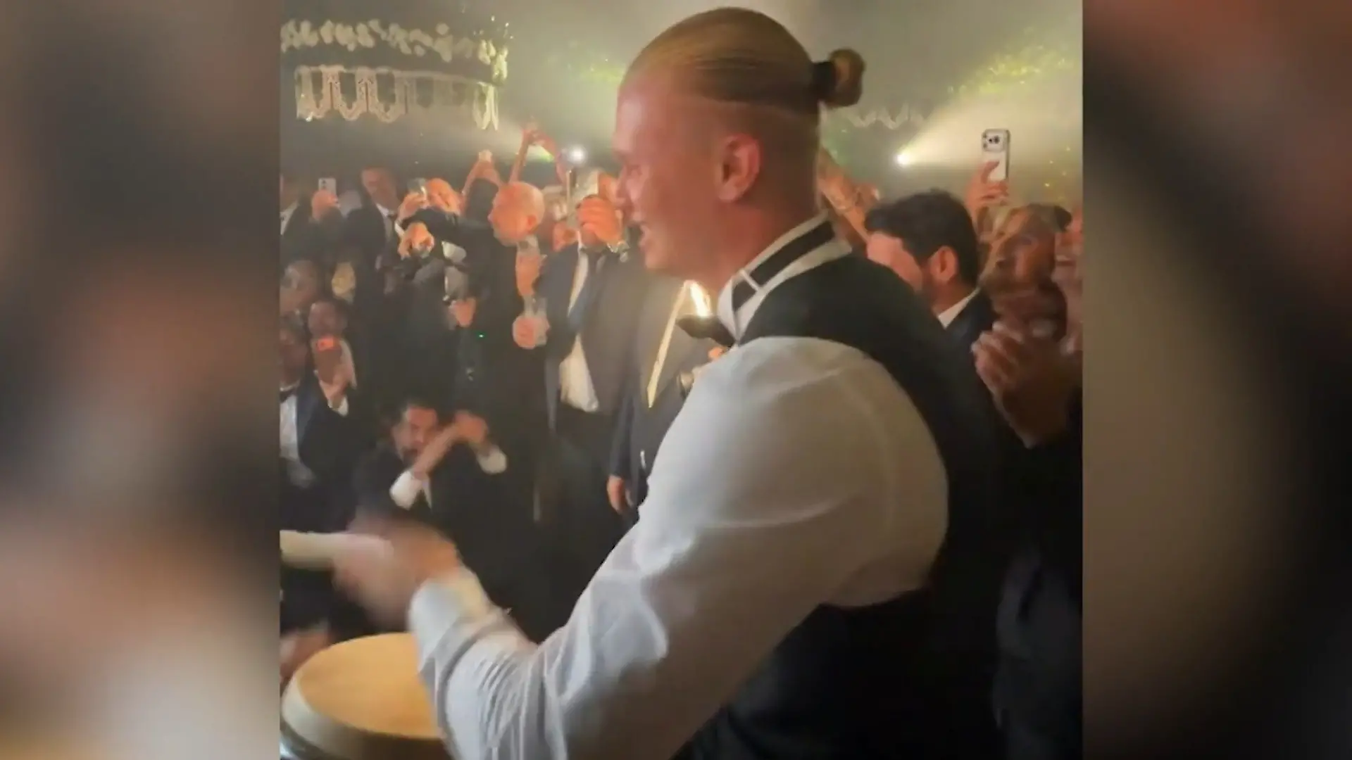 Norwegen-Star Erling Haaland mischt Hochzeit auf!  Ruderjubel für das Brautpaar