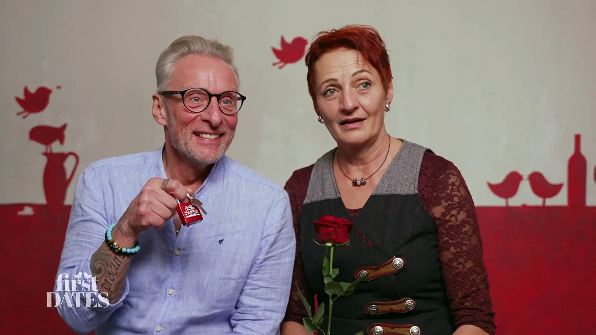 Sie haben ein Liebesschloss bekommen Thomas & Lisa