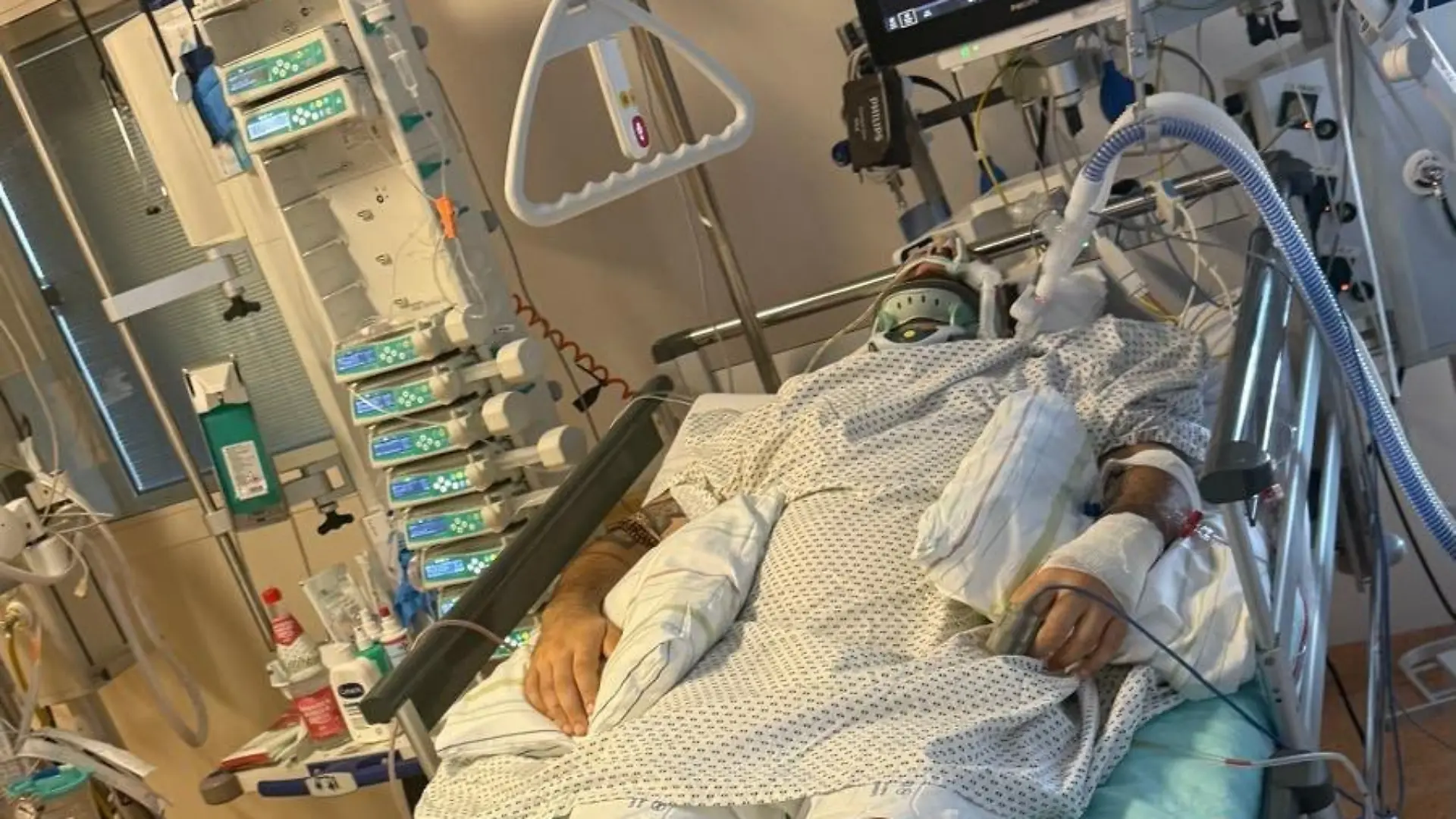 Ersin Cilesiz im Krankenhaus