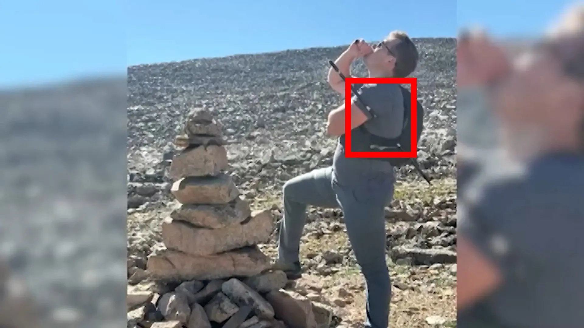 Wanderstock durchbohrt Davids Oberkörper - trotzdem läuft er sechs Stunden weiter! Nur Zentimeter vom Herzen entfernt