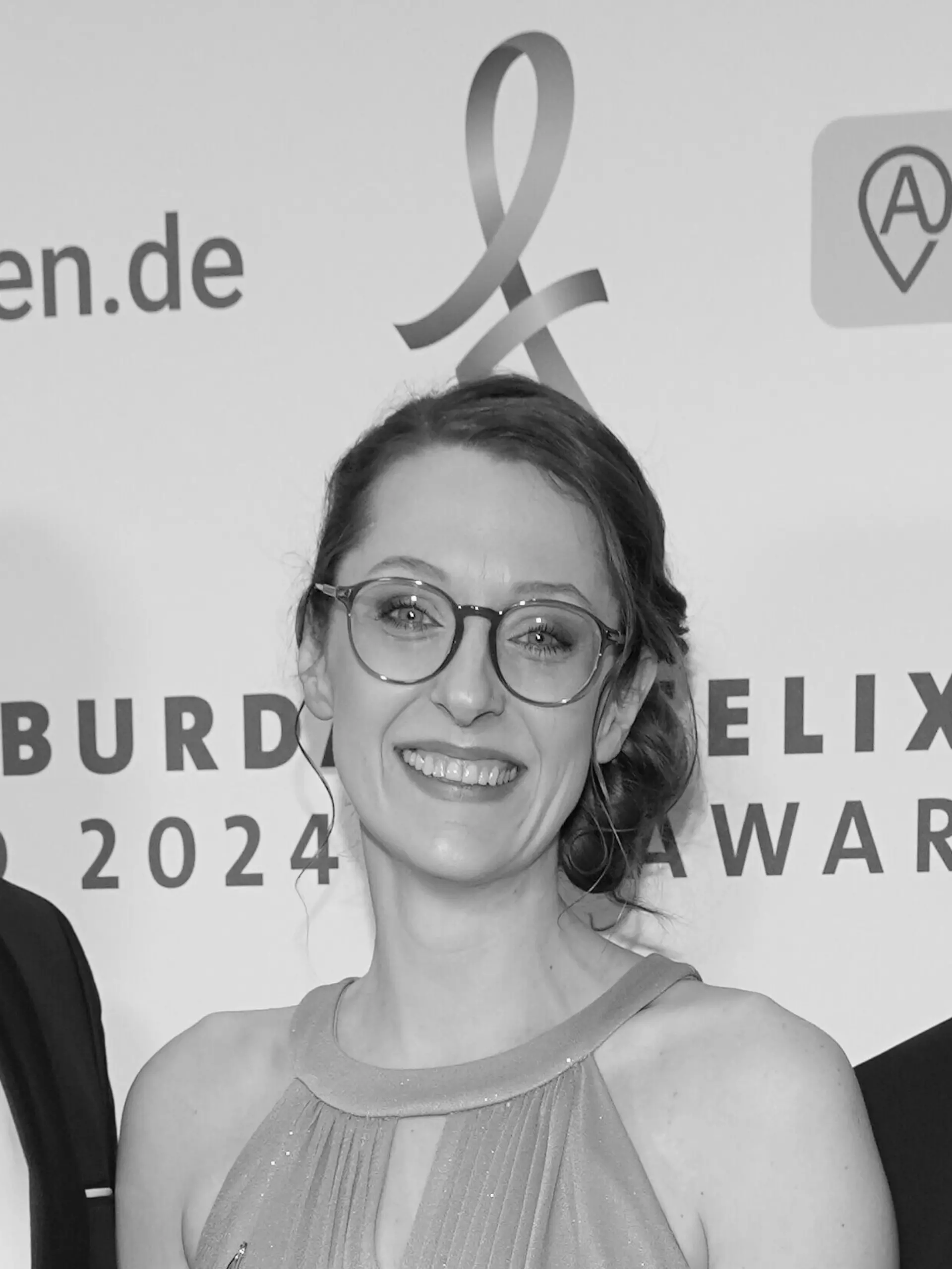 Carsten Frederik Buchert, Heinz Spengler, Susanna Zsoter bei der Verleihung des Felix-Burda-Awards am 21.04.2024 im Hotel Adlon-Kempenski in Berlin.
