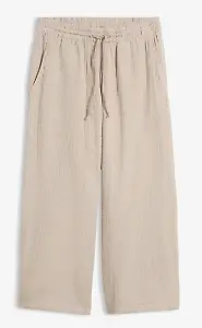 Musselin-Palazzo-Hose aus reiner Baumwolle