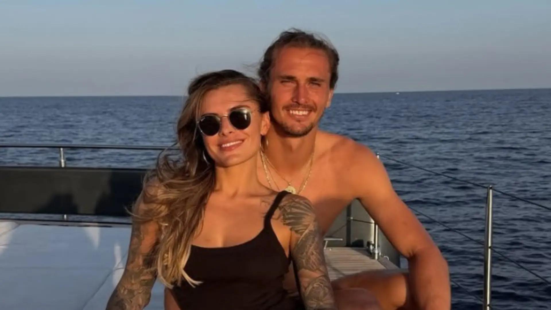 Sophia Thomalla und Alexander Zverev im Urlaub