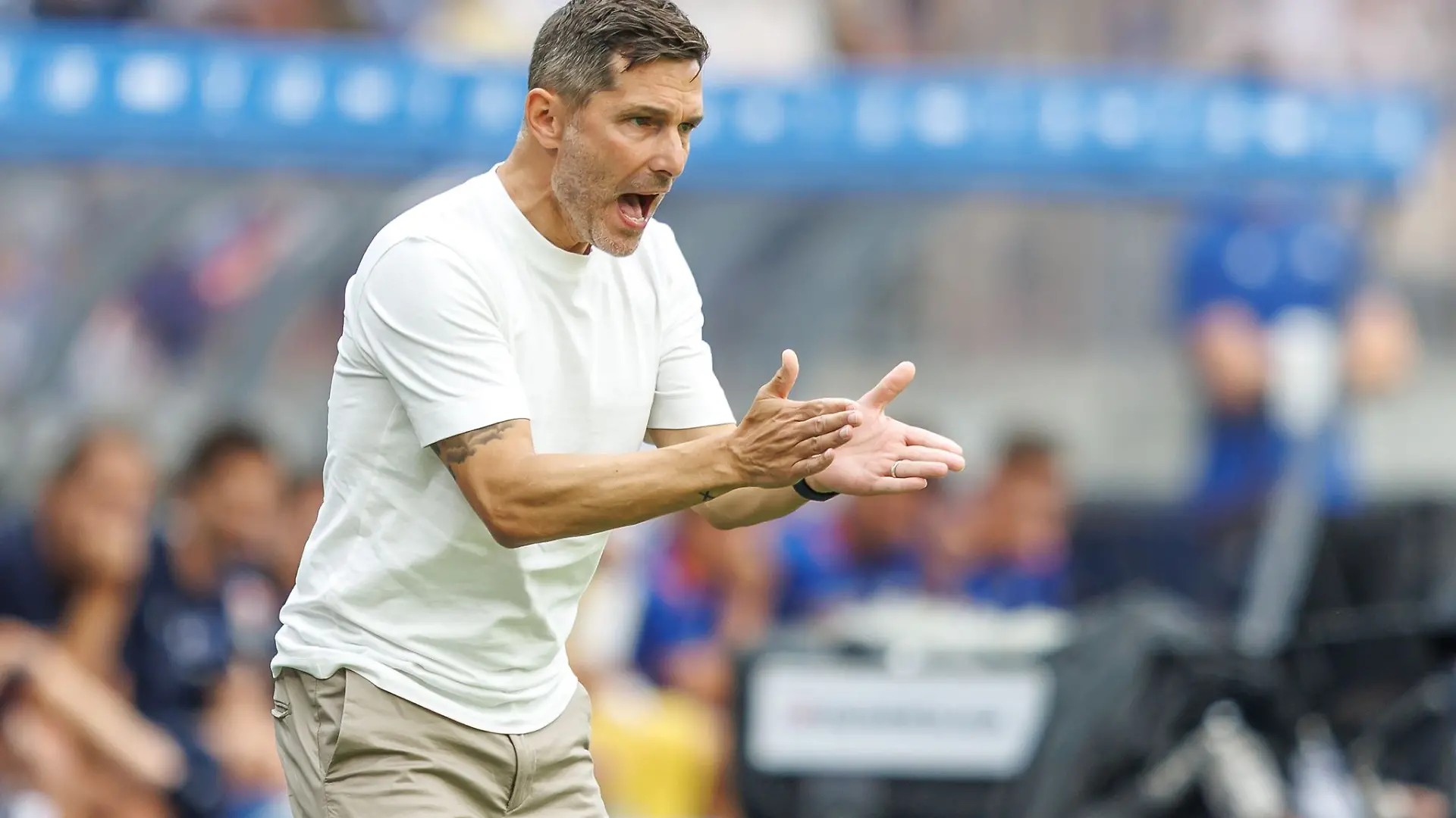Für Hertha BSC unter Stefan Leitl war der Test gegen Köln die Generalprobe vor dem Ligastart. (Archivbild)