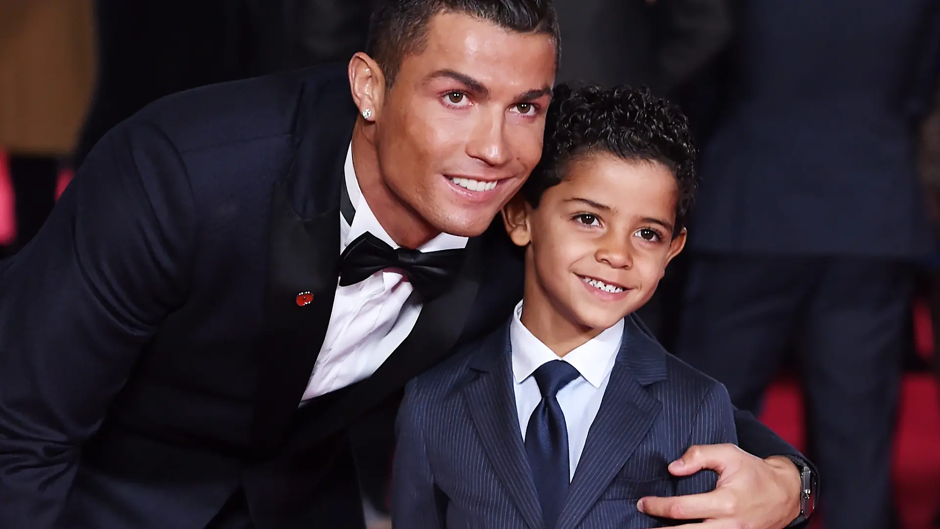 Cristiano Ronaldo Ende 2015 mit seinem Sohn Cristiano jr.