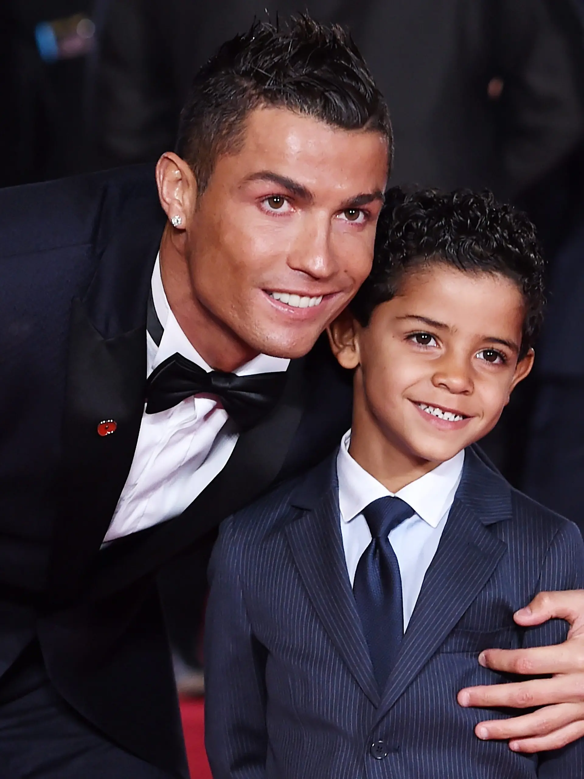 Cristiano Ronaldo Ende 2015 mit seinem Sohn Cristiano jr.